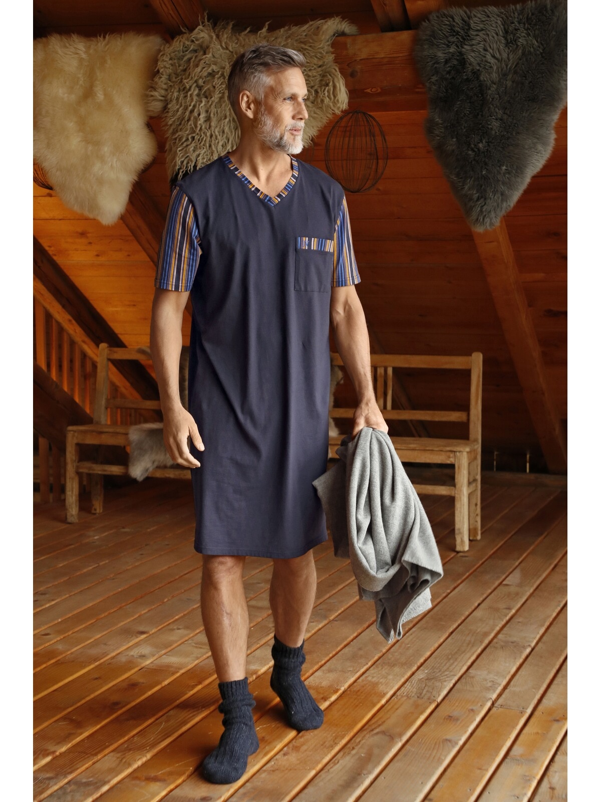Jan Vanderstorm Pyjama »Nachthemd ARWID«