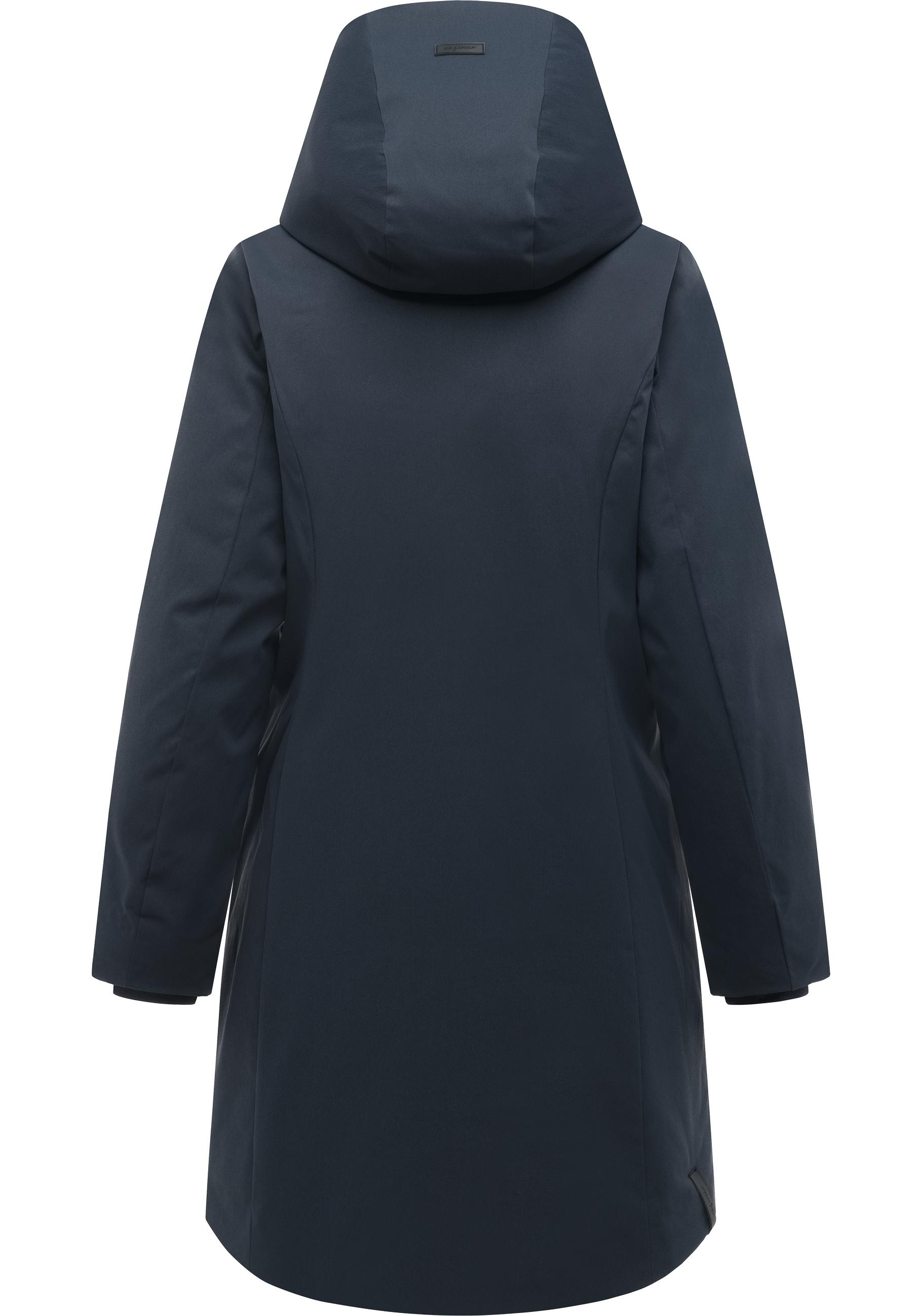 Ragwear Kurzmantel »Pavleen Y« Griffiger Damen Mantel mit hohem Kragen