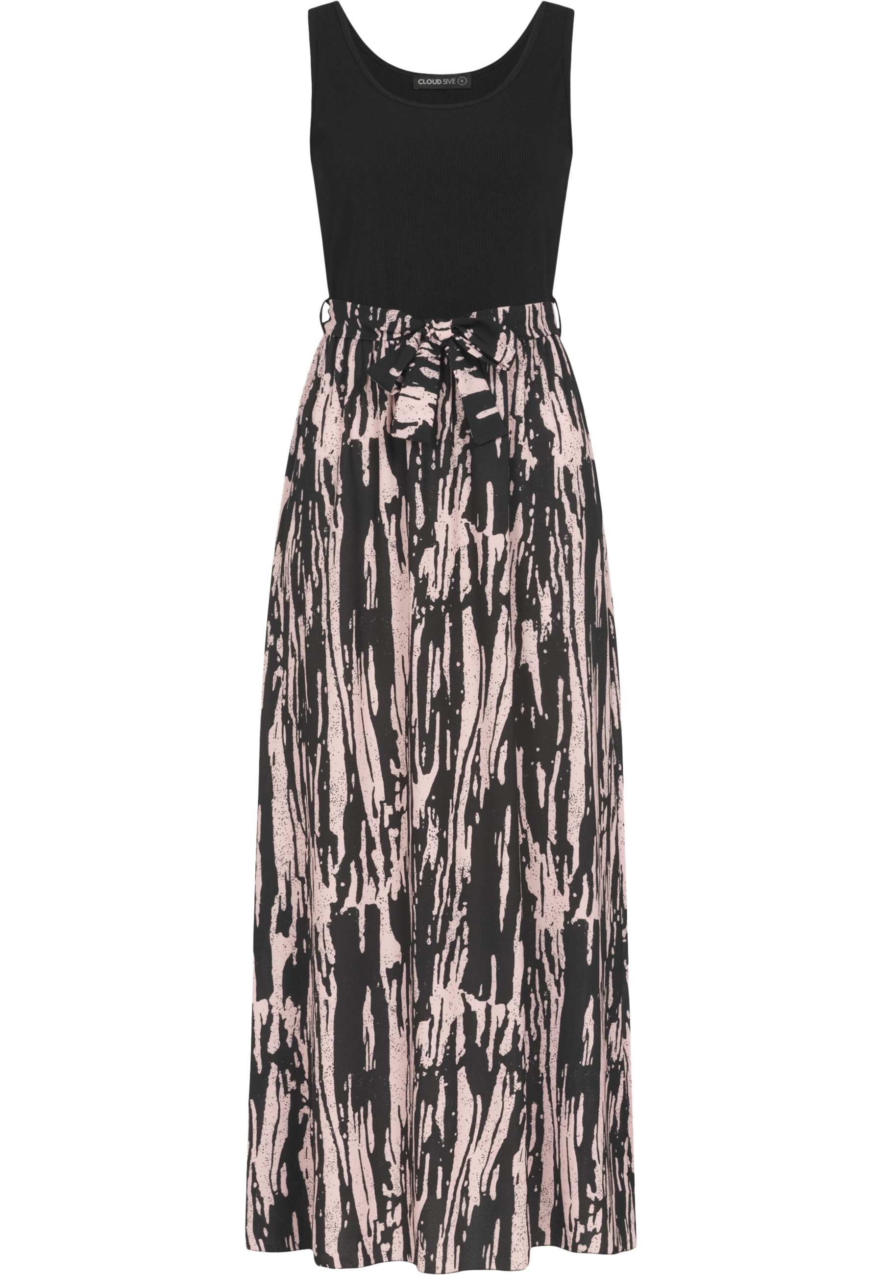 CLOUD 5IVE Shirtkleid "CLOUD 5IVE 2-Tone Kleid mit Bindegürtel und Abstrakt günstig online kaufen