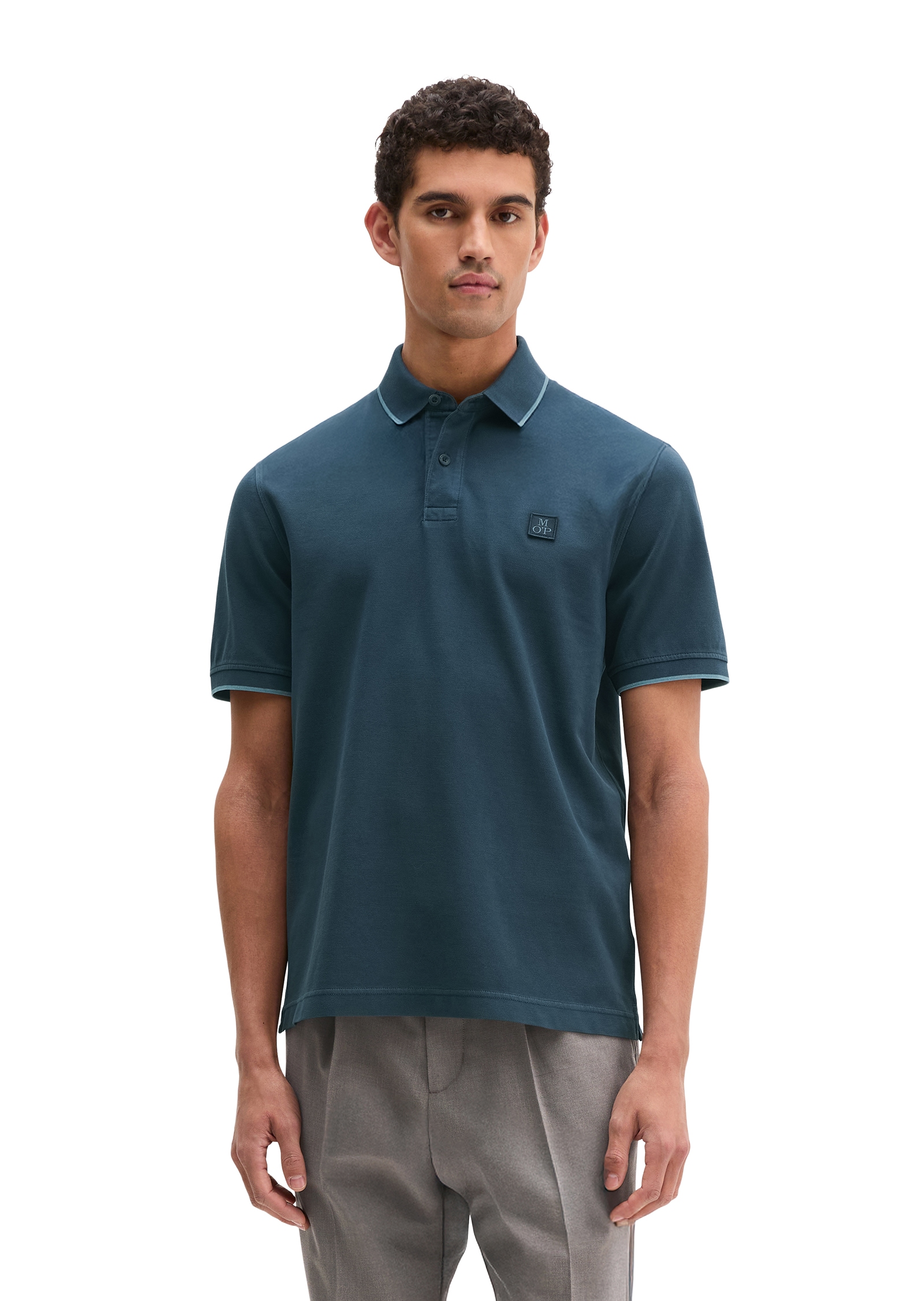 Marc OPolo Poloshirt weiches Tragegefühl, regular Fit, Logopatch auf der Br günstig online kaufen