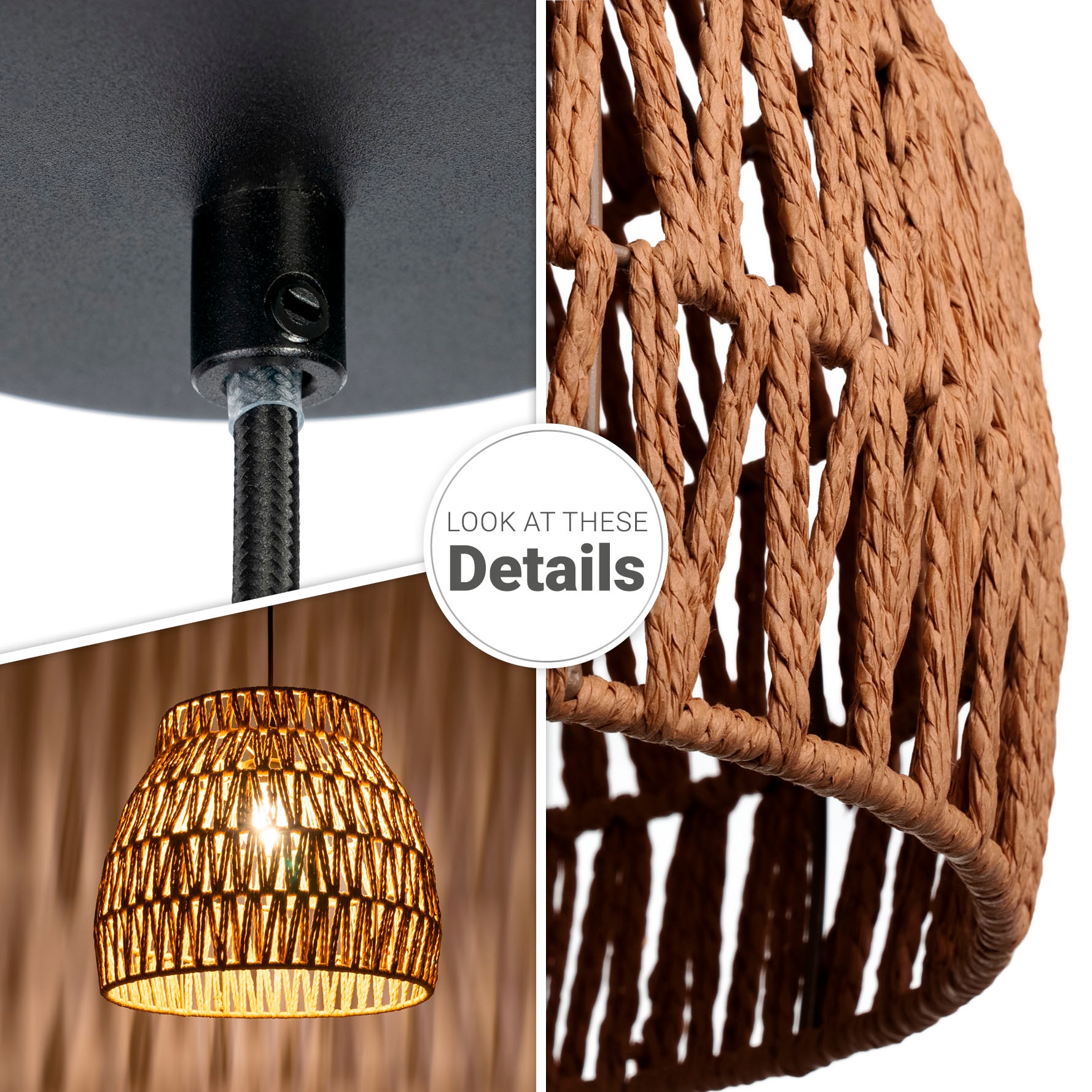 Paco Home Pendelleuchte »HUGO PD1« E27