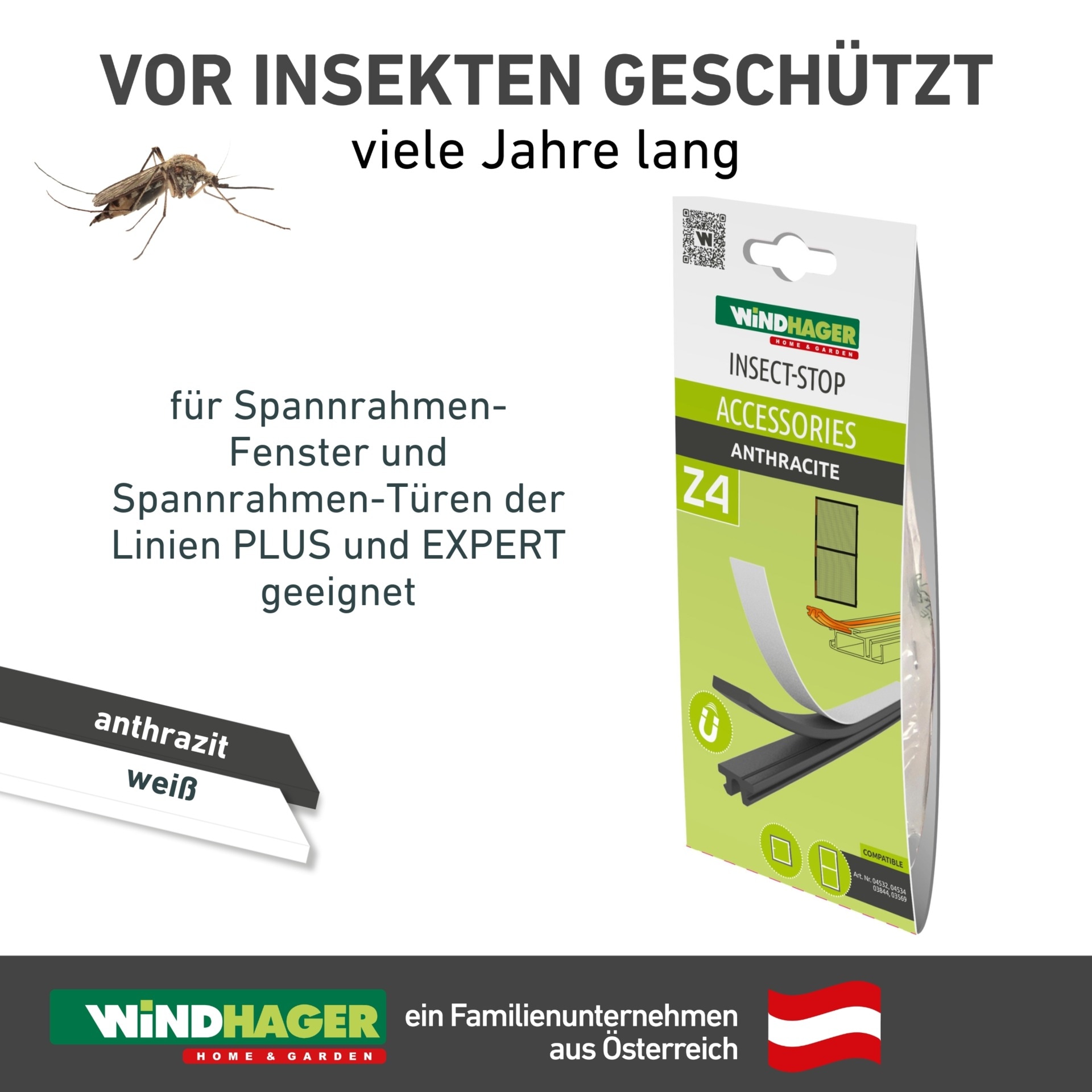 Windhager Zubehör-Set »Magnetstreifen für Fenster und Türen, ideal für Spannrahmen-Fenster« Insektenschutz-Zubehör, erhältlich in weiß oder schwarz, 6 Stück