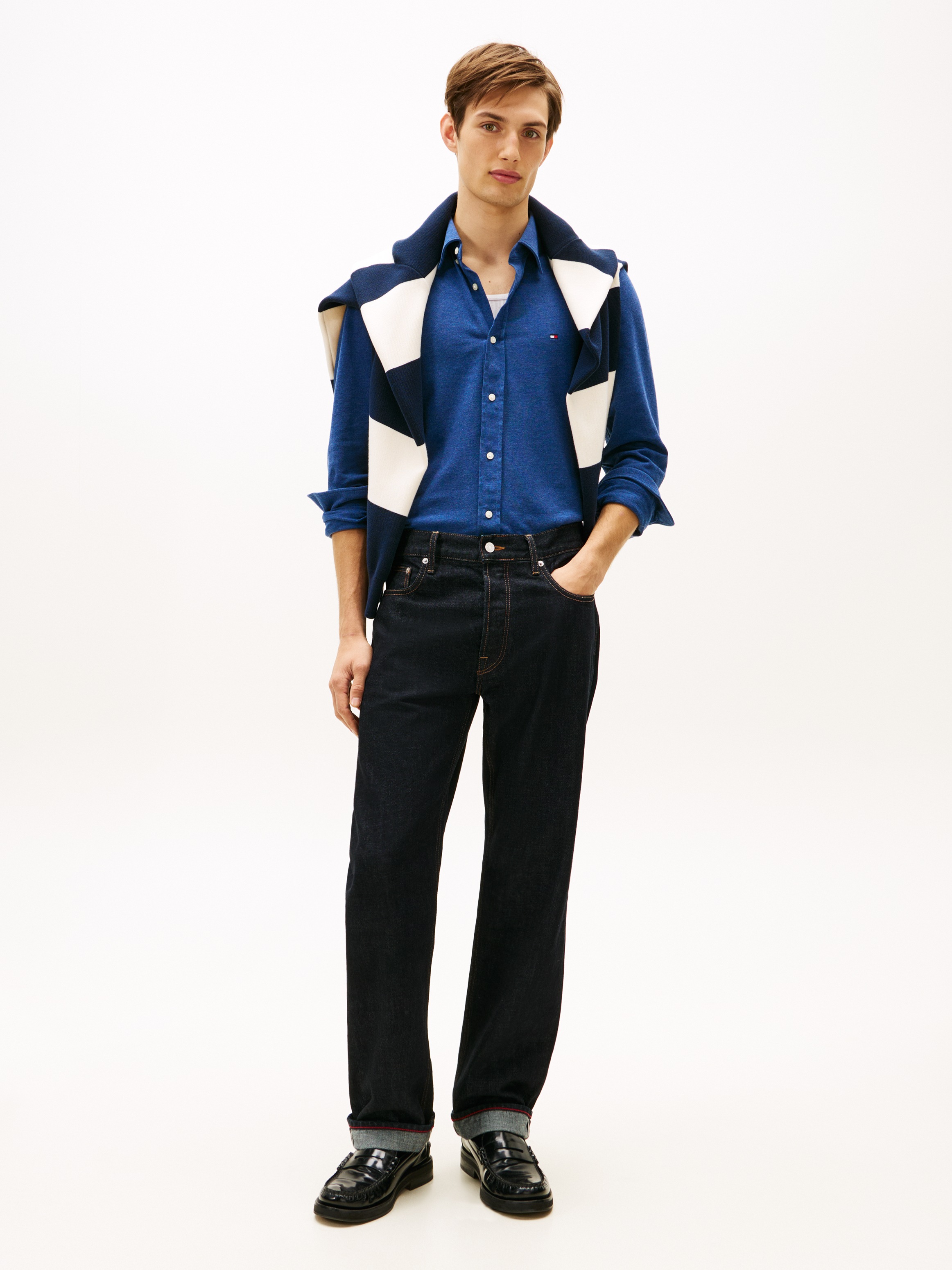 Thumbnail - Tommy Hilfiger Langarmhemd "KNIT PIQUE FEATHERWEIGHT"