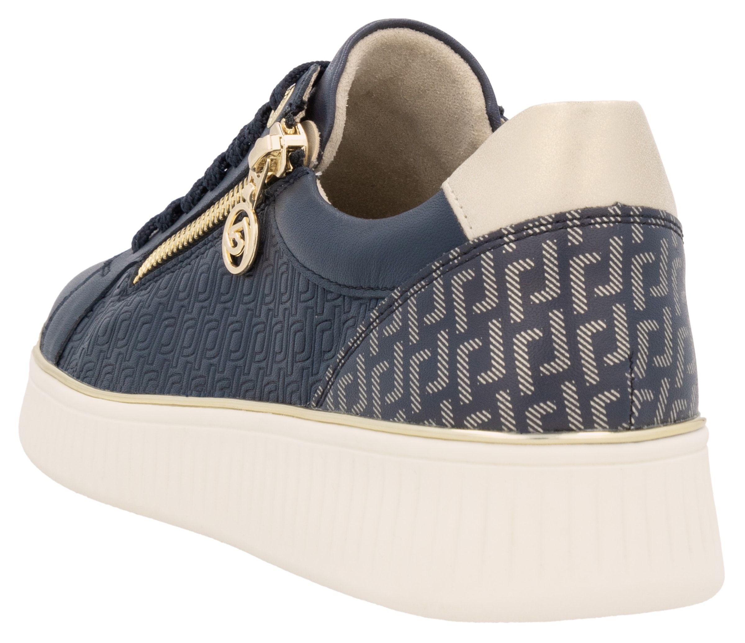Remonte Plateausneaker, Freizeitschuh, Halbschuh, Schnürerschuh, seitlicher Reißverschluss