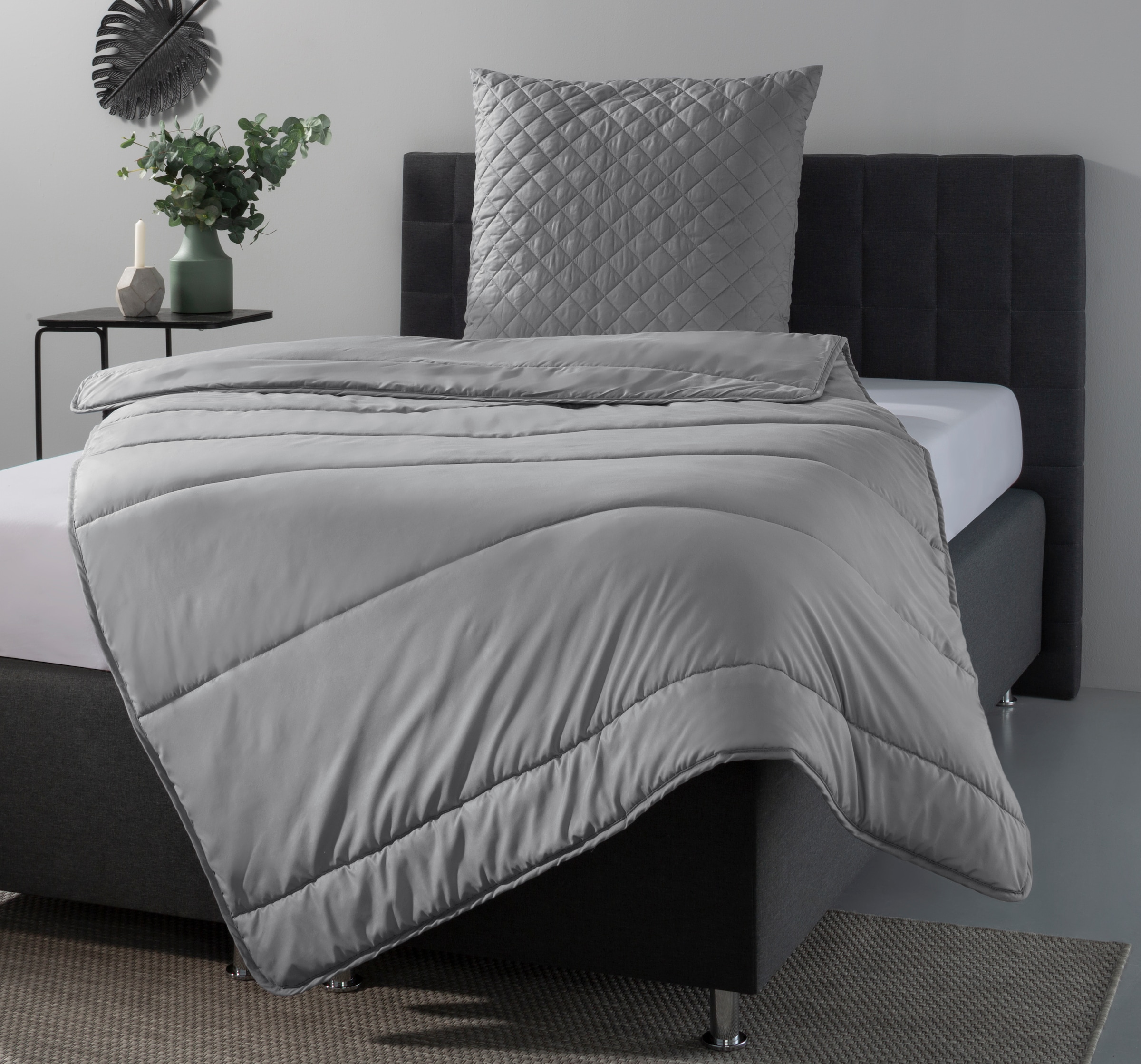 OTTO home Microfaserbettdecke + Microfaserkissen "Claara Spar Set, Decke + günstig online kaufen