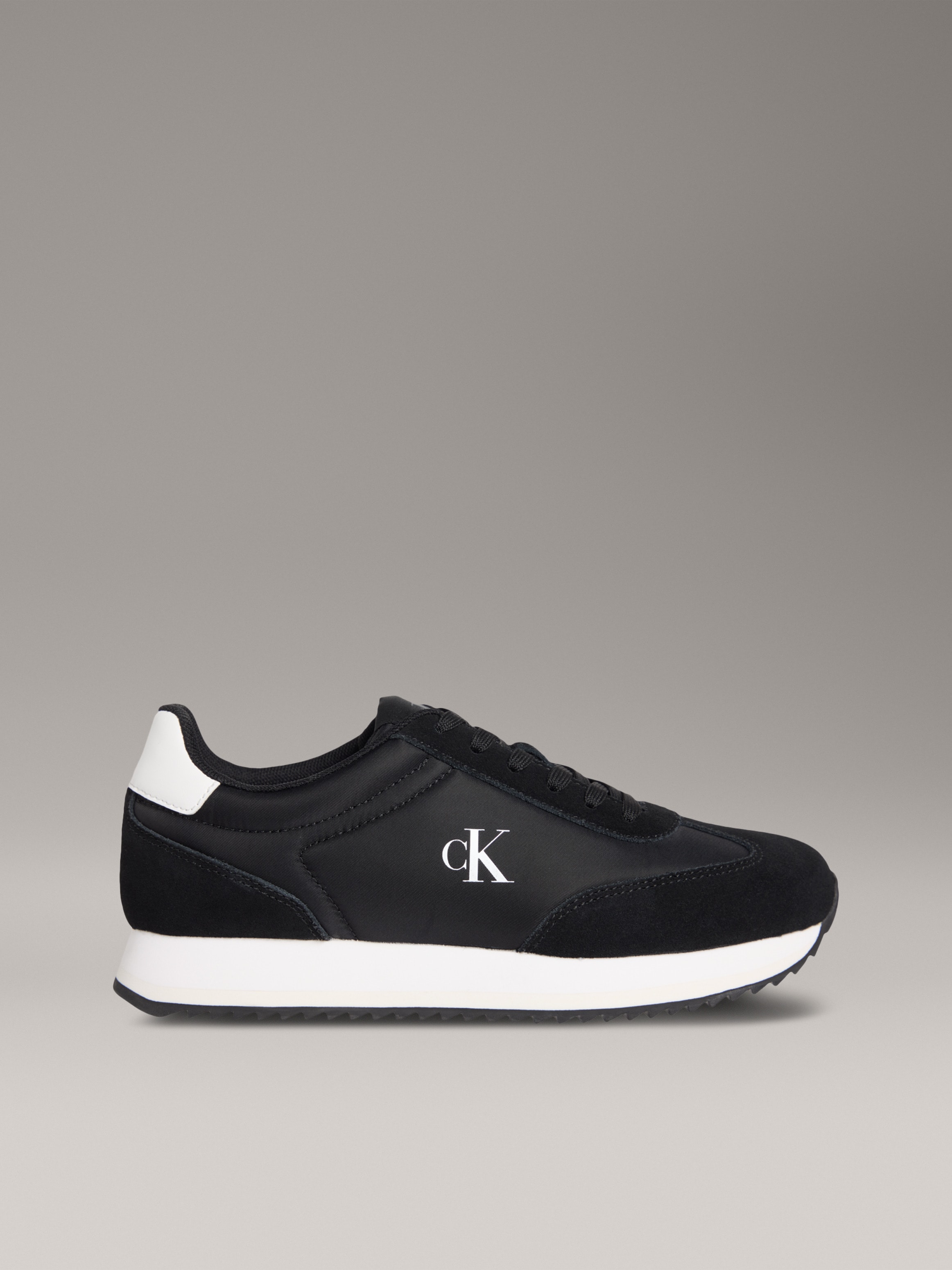 Calvin Klein Jeans Sneaker »RUNNER LACEUP MG NYLON MIX«, Schnürschuh, Halbschuh, Runner-Sneaker mit seitlichem CK-Logo