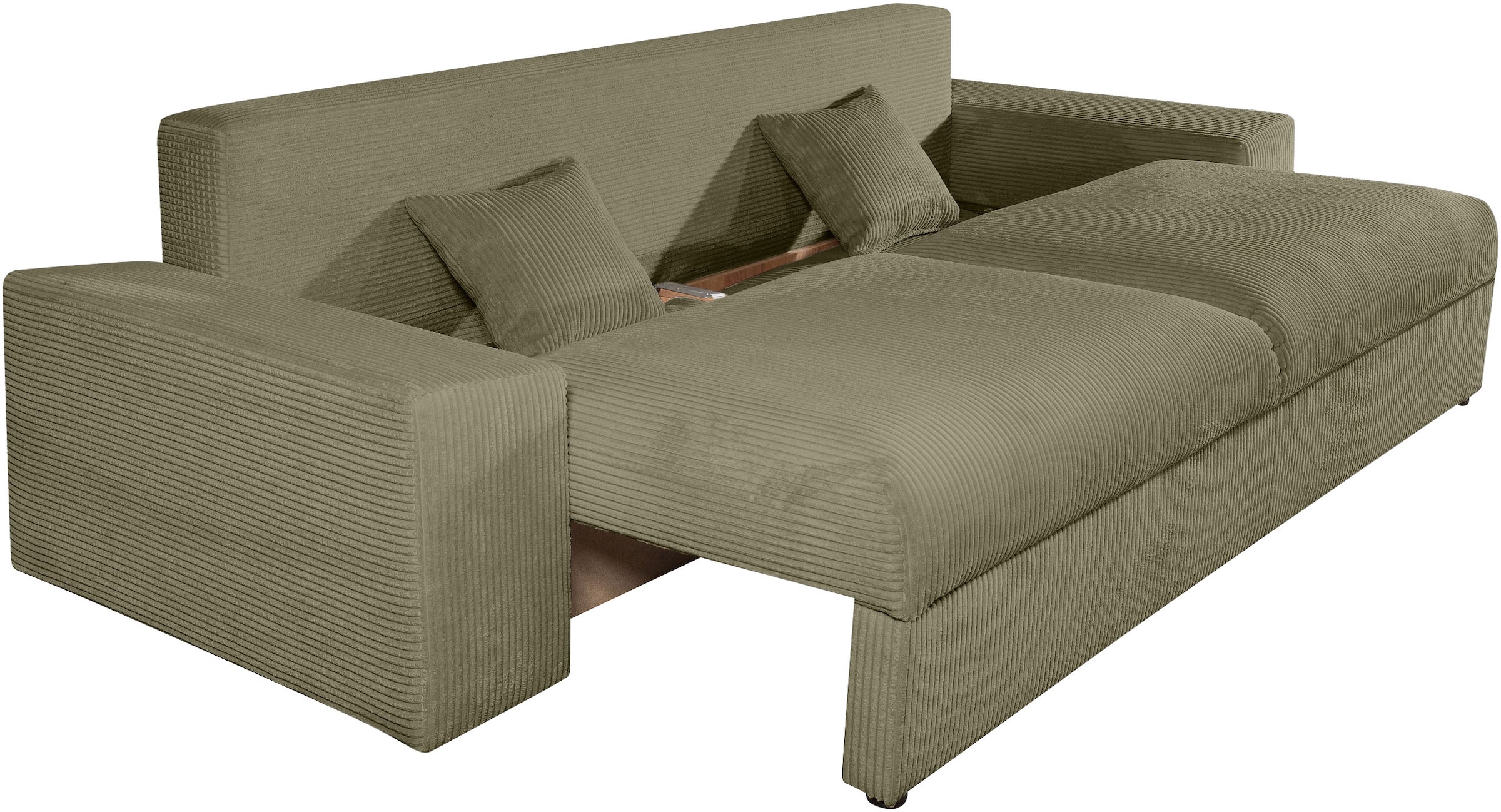 COLLECTION AB Schlafsofa »Mara, B: 249 cm, Liegefl. 139x195 cm« Dauer-Schlaffunktion, Bettkasten & Federkern, wahlweise mit Topper