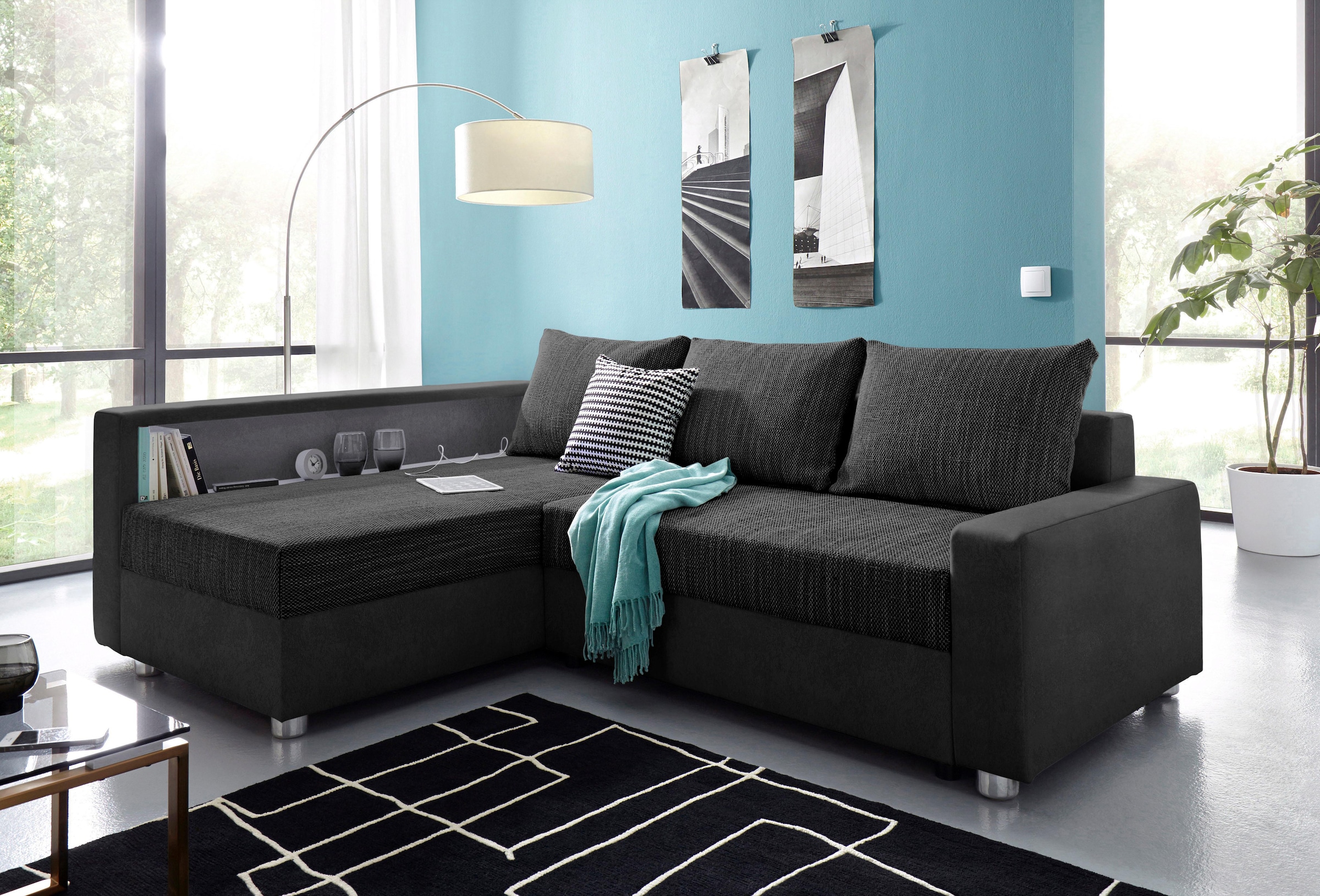 COLLECTION AB Ecksofa "Relax L-Form", inklusive Bettfunktion, Federkern, wa günstig online kaufen