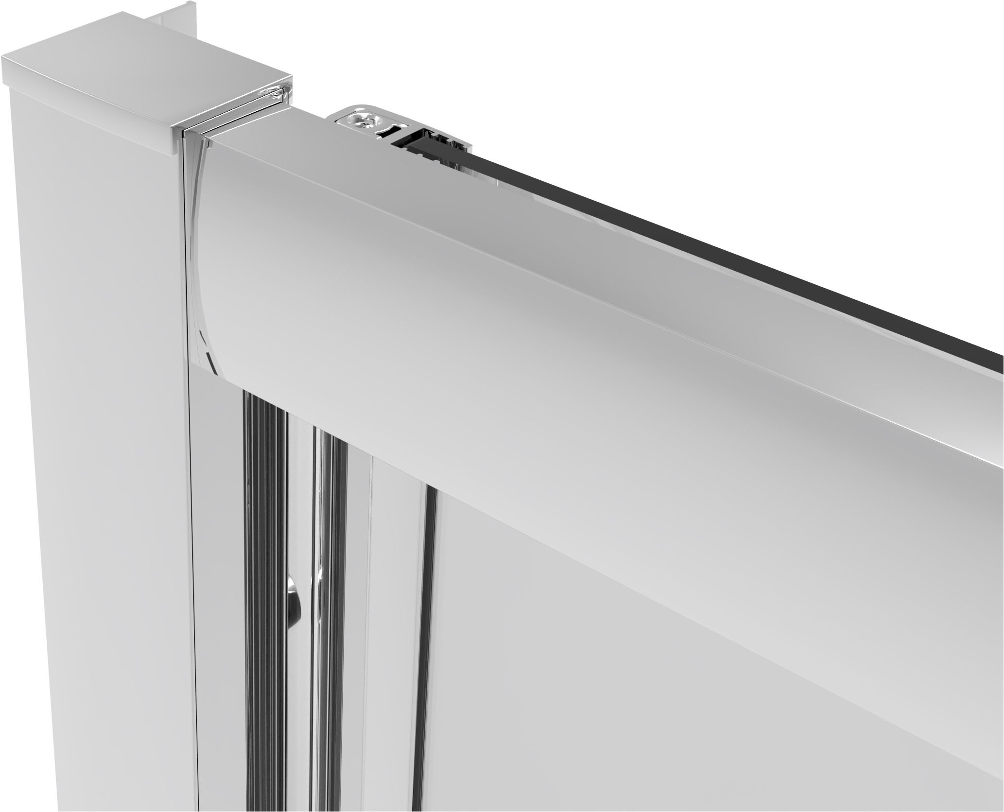 Sanotechnik Dusch-Falttür »Sanotechnik SlimLine Falttür chrom« Easy Clean Beschichtung