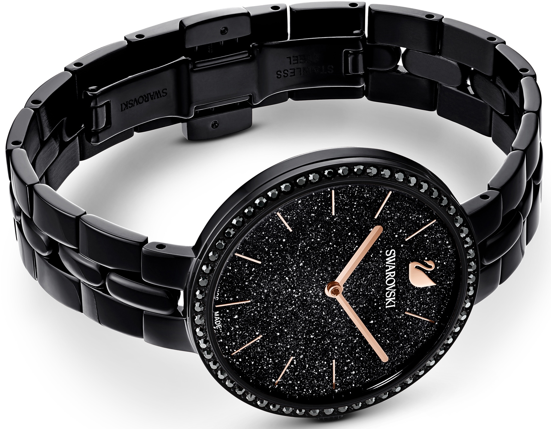 Swarovski Quarzuhr »COSMOPOLITAN«, Armbanduhr, Damenuhr, Swarovski-Kristalle, Swiss Made