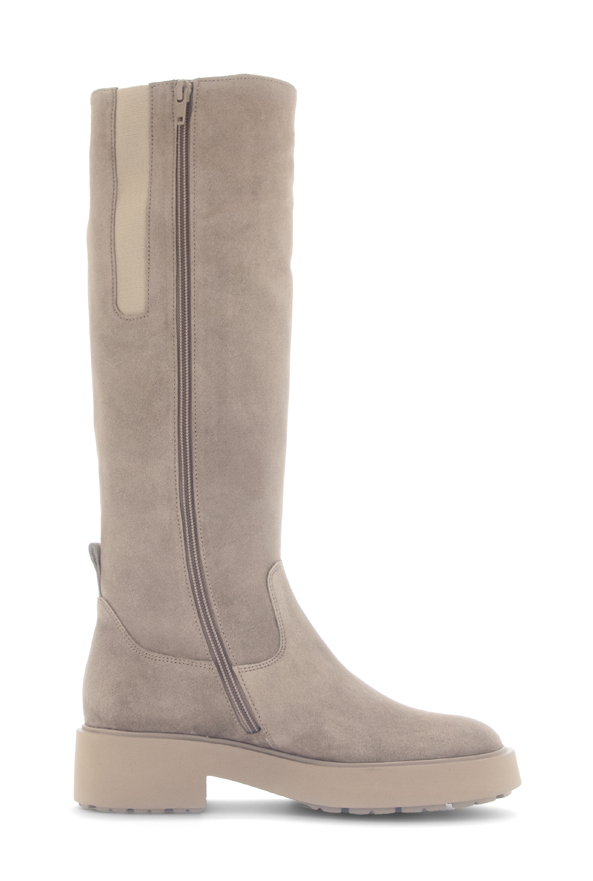 Gabor Stiefel, Blockabsatz, Langschaftstiefel, Reißverschlussstiefel mit Ziernähten