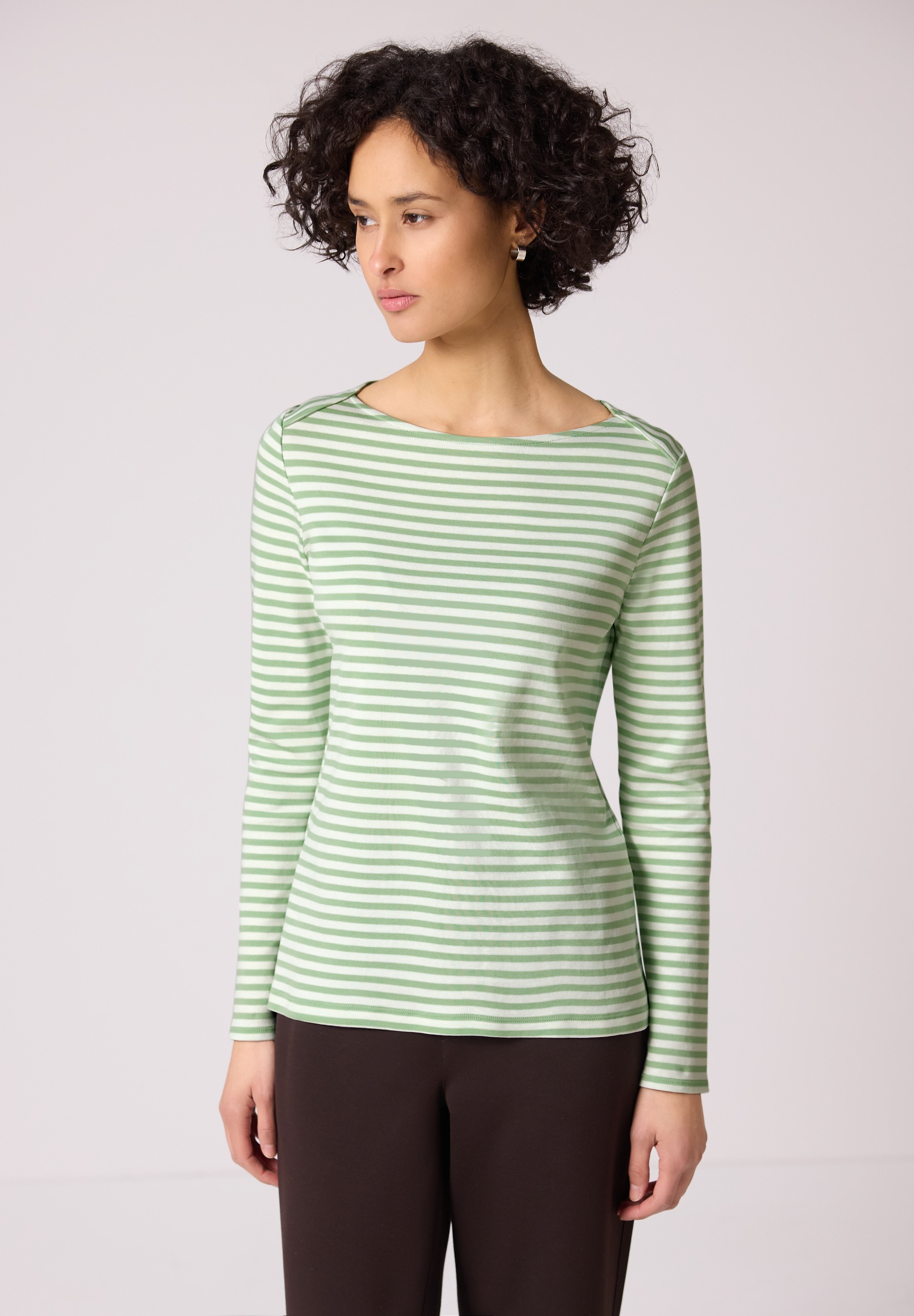 STREET ONE Langarmshirt aus reiner Baumwolle günstig online kaufen