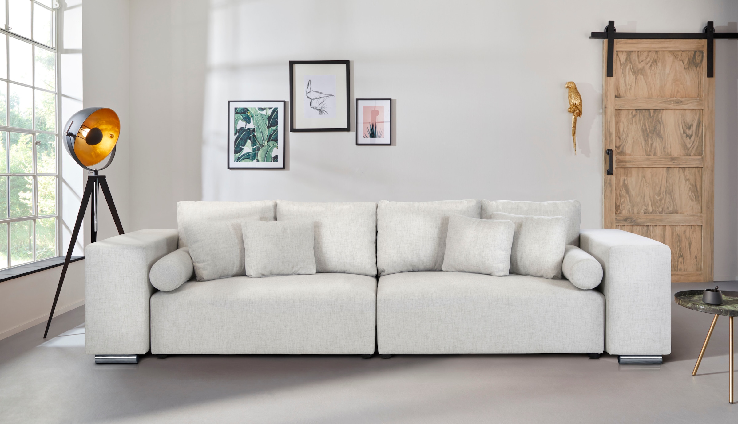 INOSIGN Big-Sofa "Aliya", incl. Bettfunktion und Bettkasten, Breite 290 cm, günstig online kaufen