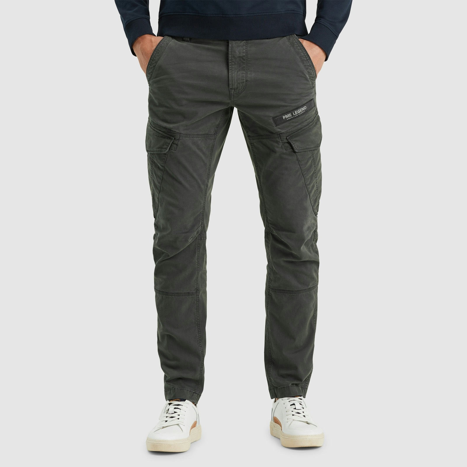PME LEGEND Cargohose "Nordrop Stretch Twill", mit Logo Stickerei günstig online kaufen