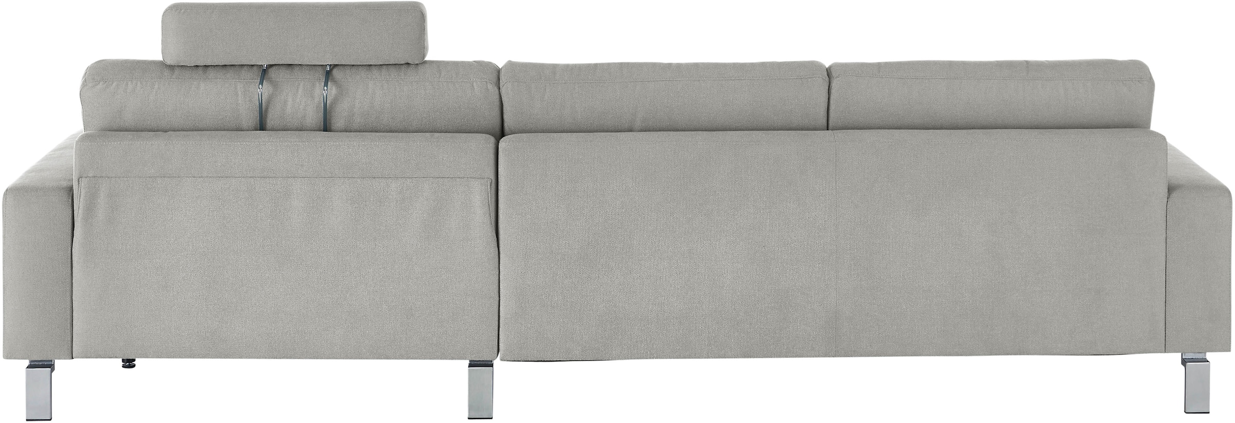 3C Candy Ecksofa »Lecce, wahlweise PUR-Schaumstoff oder  Tonnentaschenfederkern«, Bett im 2,5-Sitzer und teilmotorische  Schlaffunktion im Longchair | BAUR