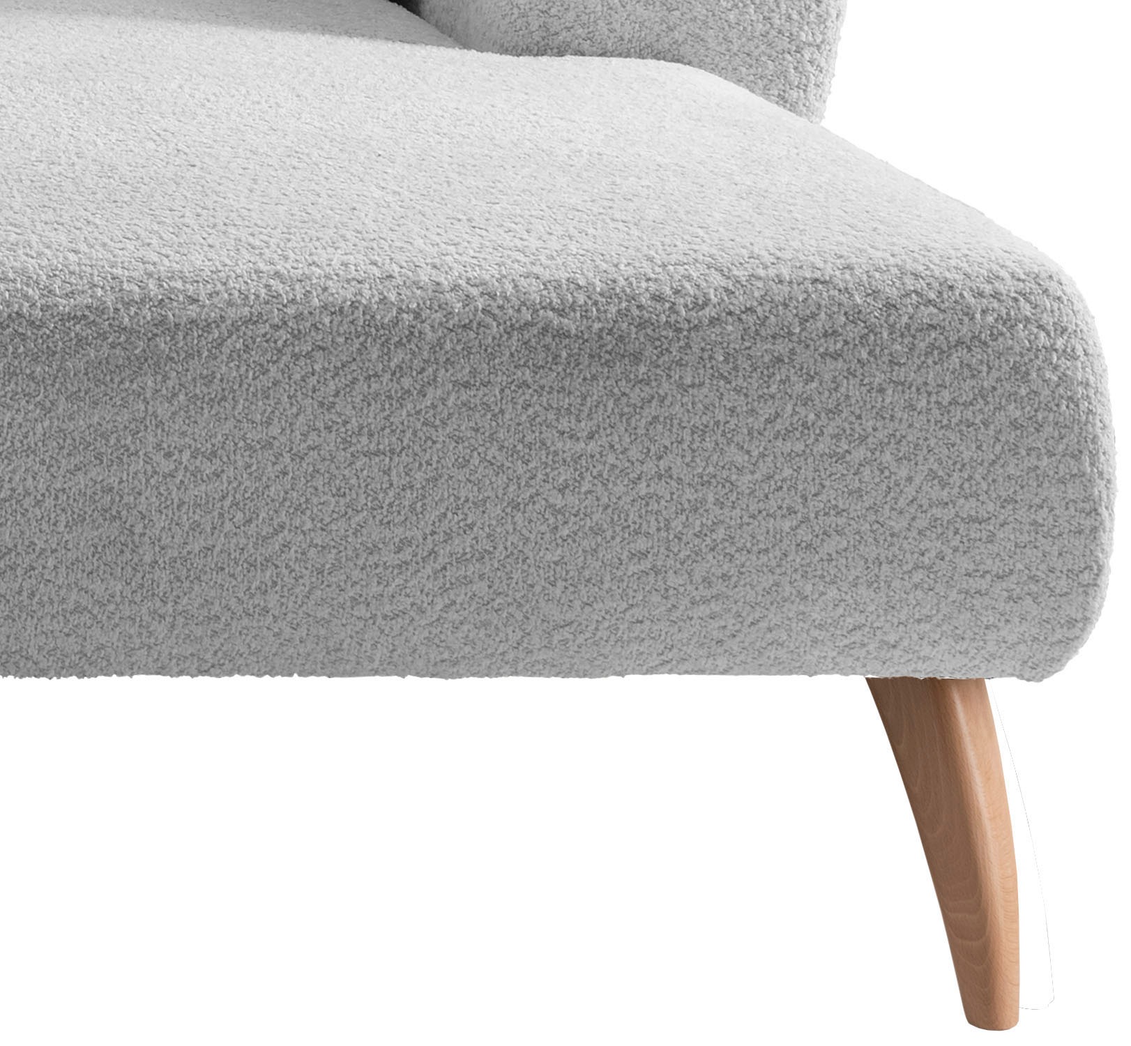 INOSIGN Ecksofa »Colori L-Form«, Holzfußfarbe wählbar, inkl. 4x Zierkissen