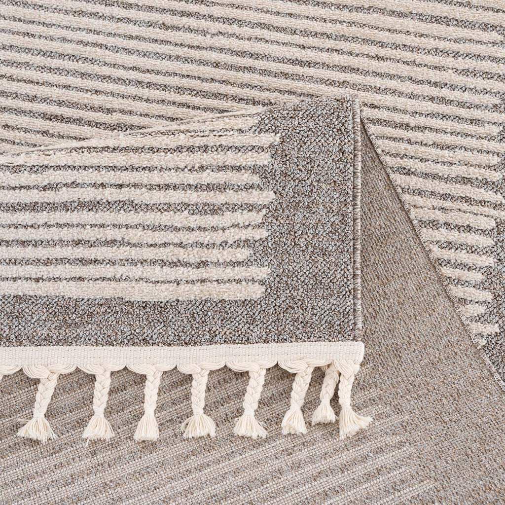 Carpet City Teppich »Art 2231«, rechteckig, Kurzflor, mit Kettfäden, Streifen-Muster