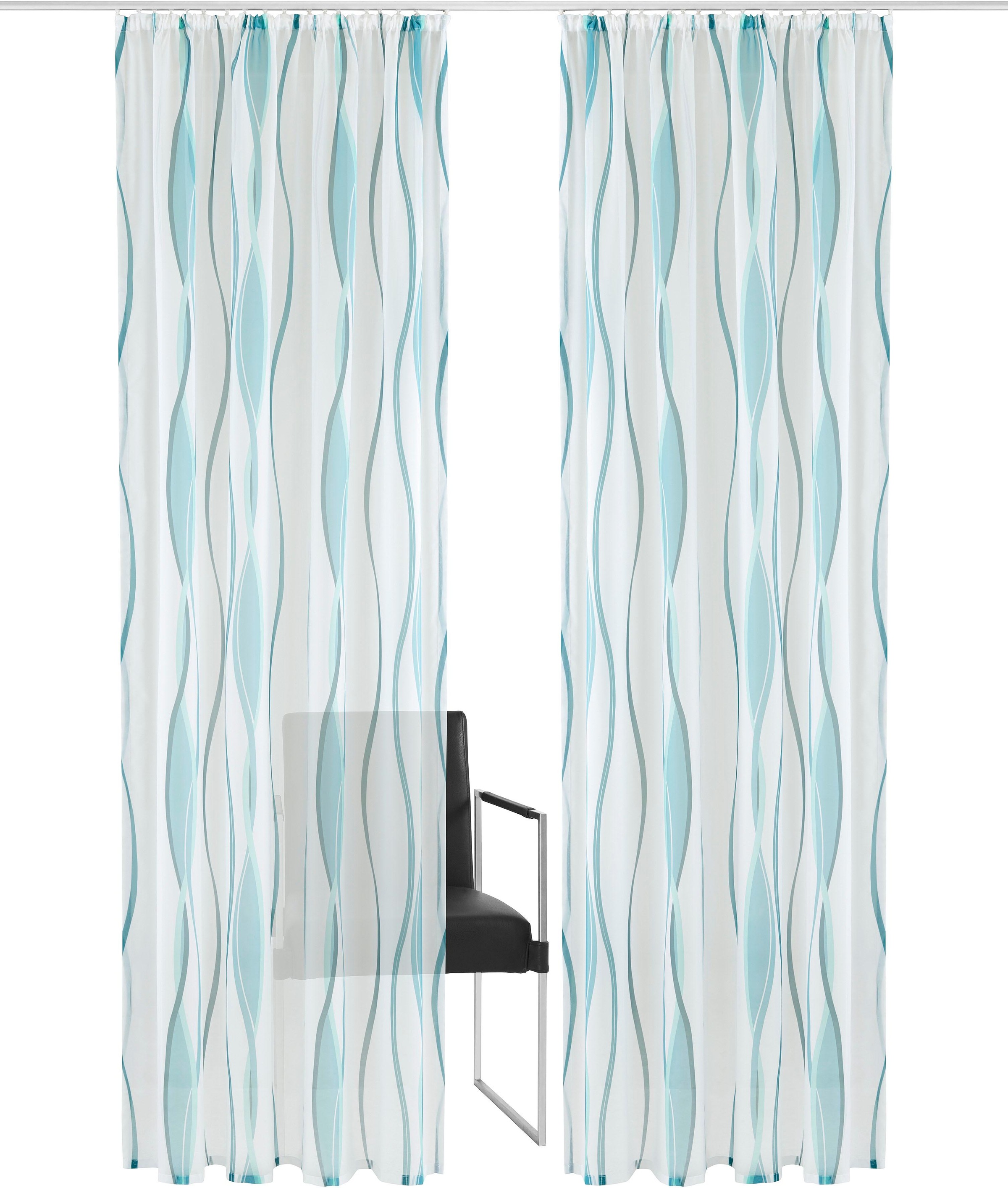 my home Gardine "Dimona" Kräuselband 2 Stk. tlg. 2er-Set, Bestseller, Polye günstig online kaufen