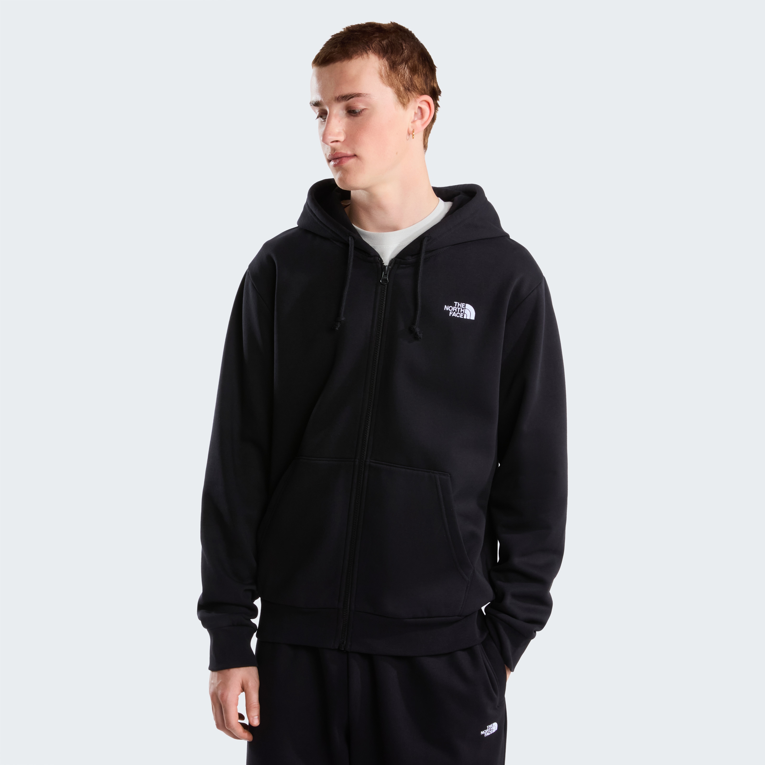 The North Face Sweatjacke "M EVOLUTION SIMPLE DOME REGULAR FULL ZIP" mit durchgehendem Reißverschluss, Langarm-Ausführung, gerader Schnitt