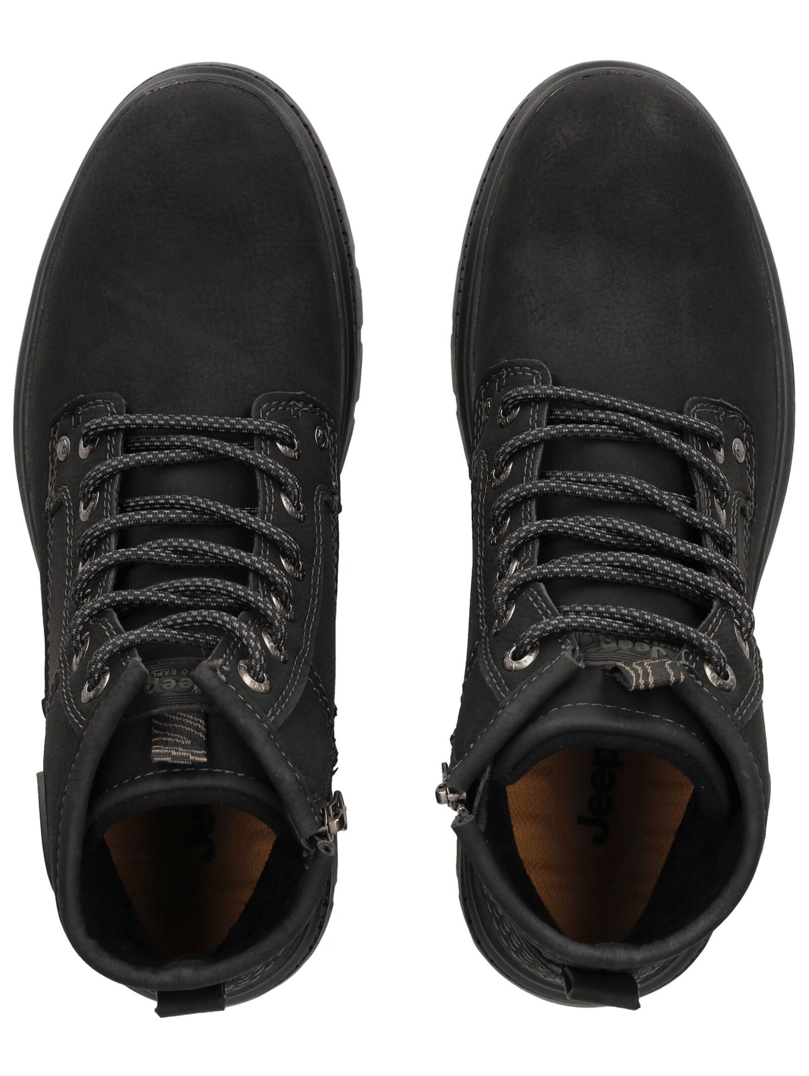 Jeep Schnürstiefelette »Jeep Stiefelette Leder/Textil«