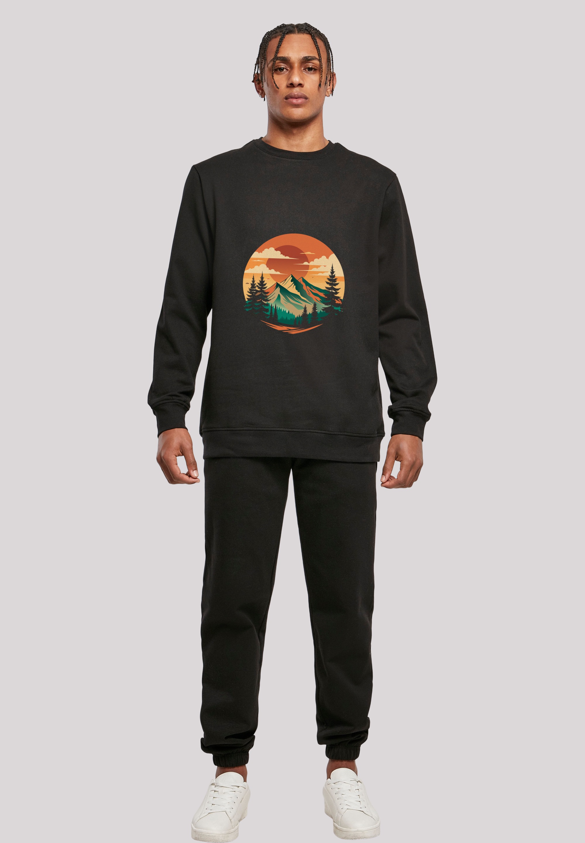 F4NT4STIC Sweatshirt »Sonnenuntergang Berglandschaft«, Premium Qualität
