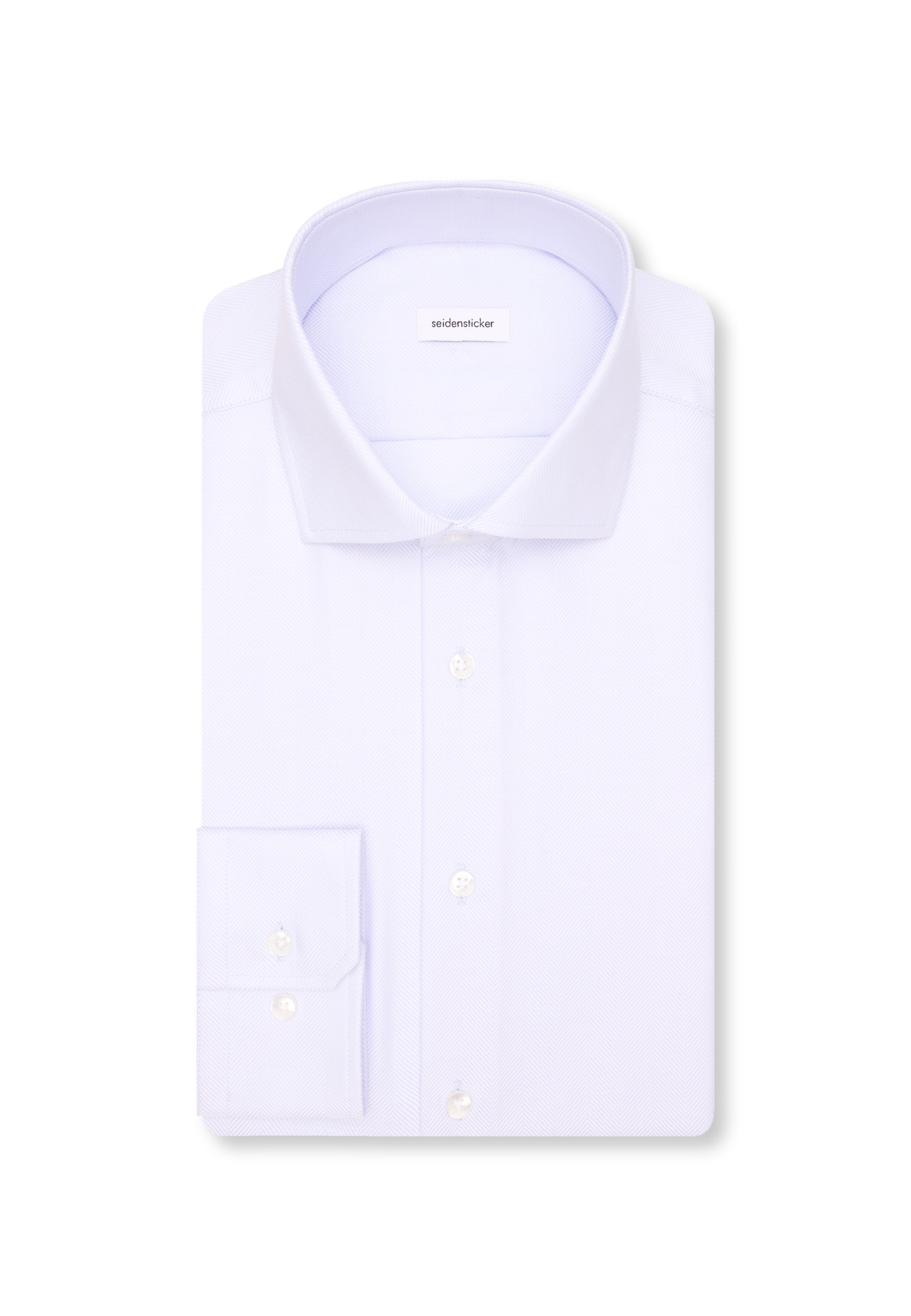 seidensticker Businesshemd »Schwarze Rose« Slim 1/1 Kentkragen Fischgrat