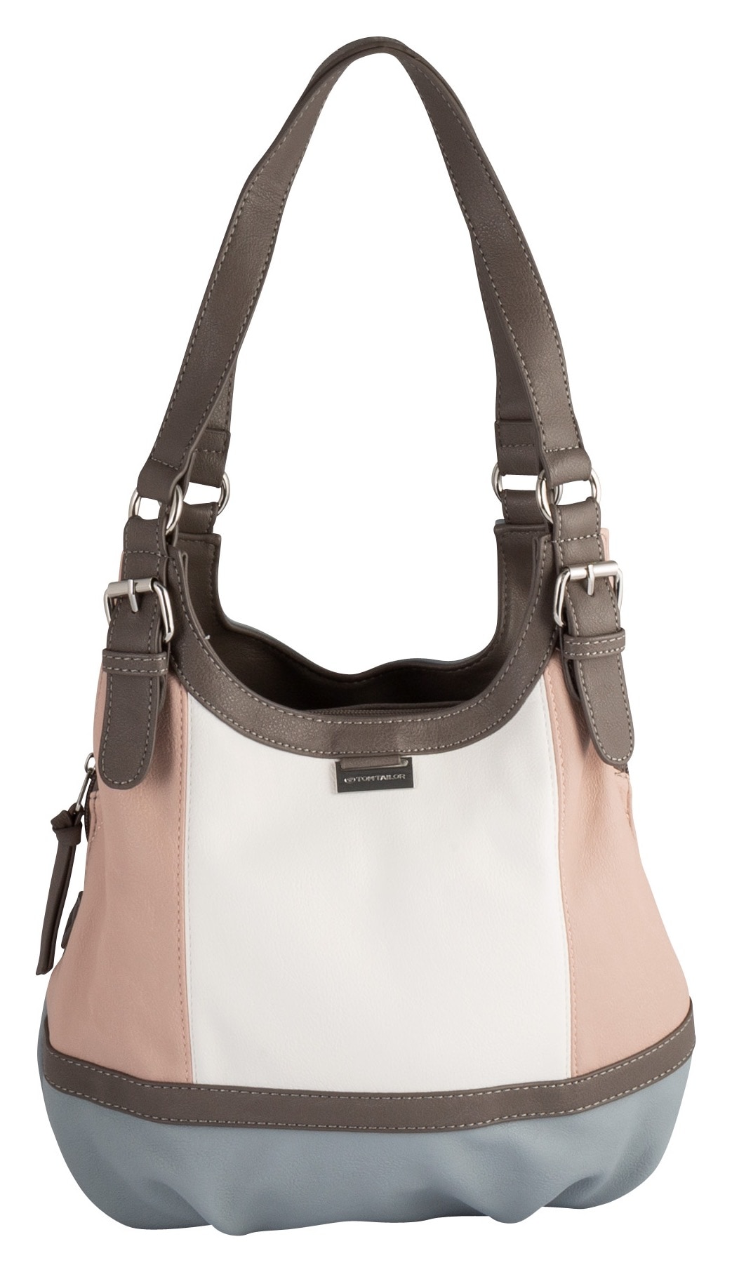 TOM TAILOR Shopper "Juna" aus soft genarbtem ledrigen Material mit glänzend günstig online kaufen