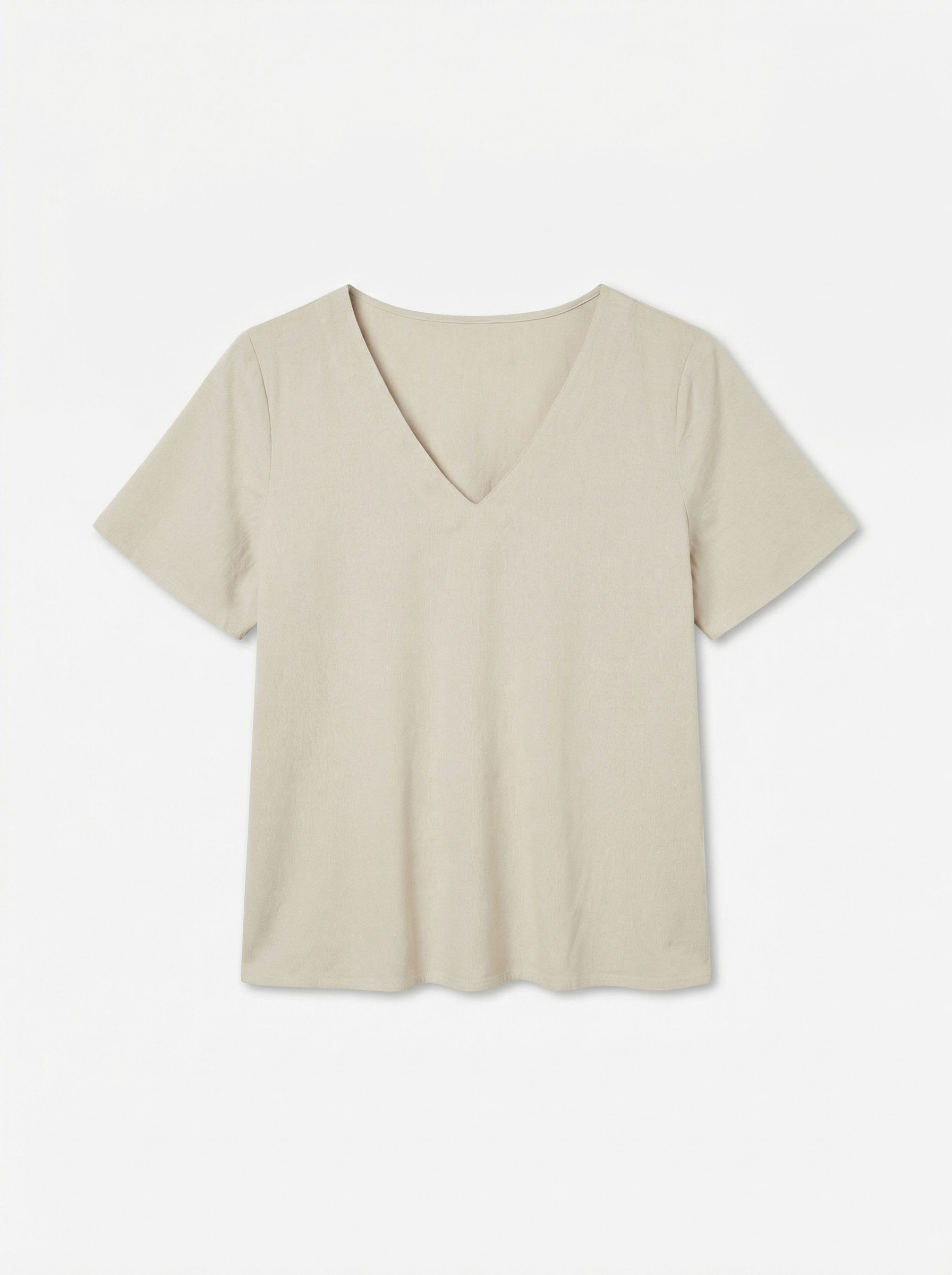 Vero Moda Blusenshirt "VMMYMILO S/S V-NECK TOP WVN GA" mit klassischem Schn günstig online kaufen
