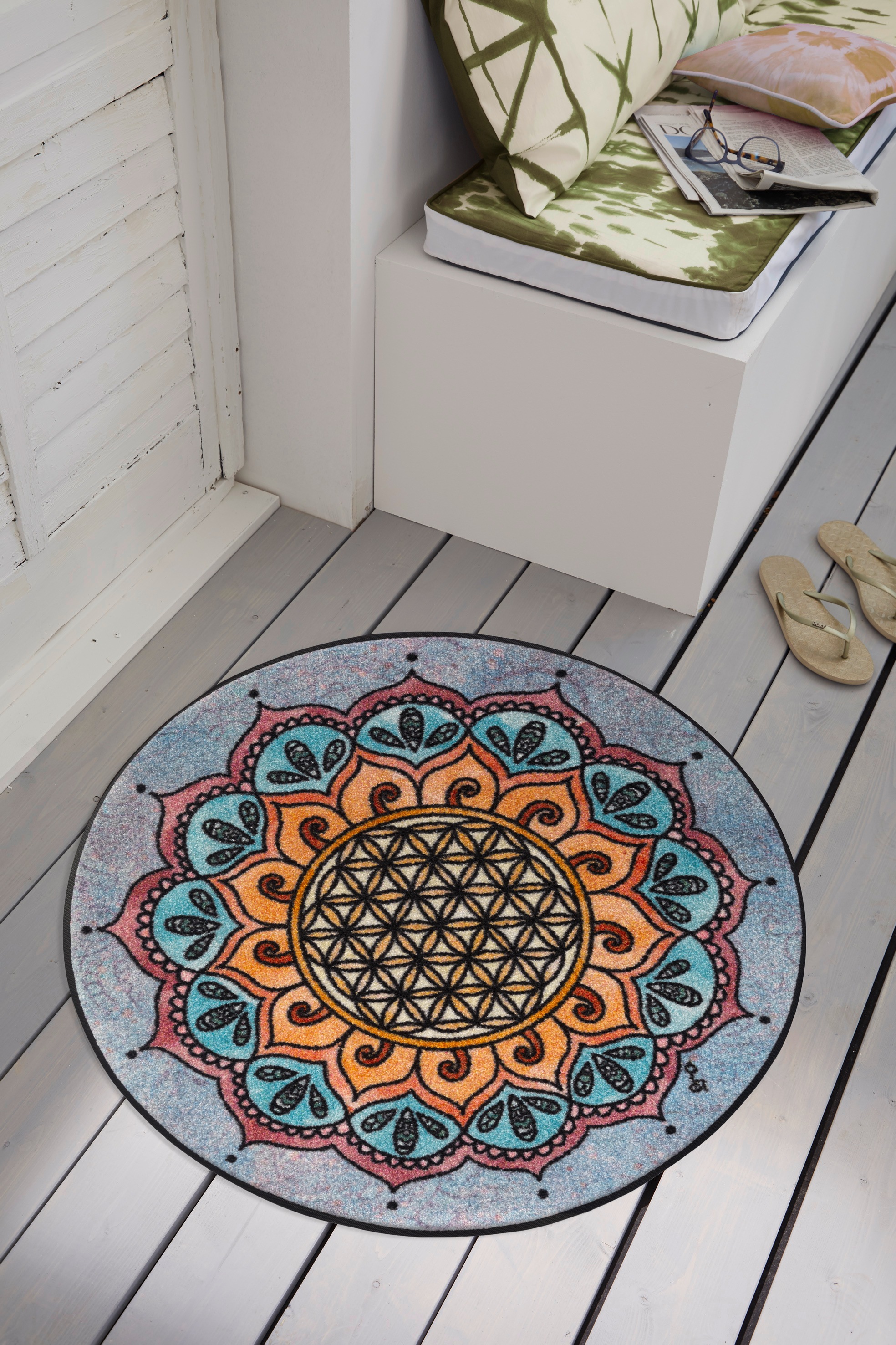 wash+dry by Kleen-Tex Teppich "Harmony Pattern" rechteckig 7 mm Höhe günstig online kaufen