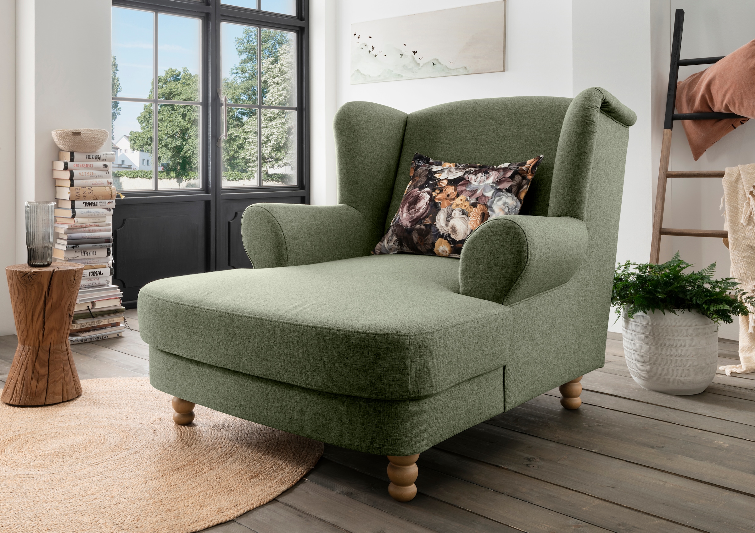 Home affaire Loveseat "Tassilo Big Mega Ohrensessel, viel Platz und bequem, Breite 121cm"
