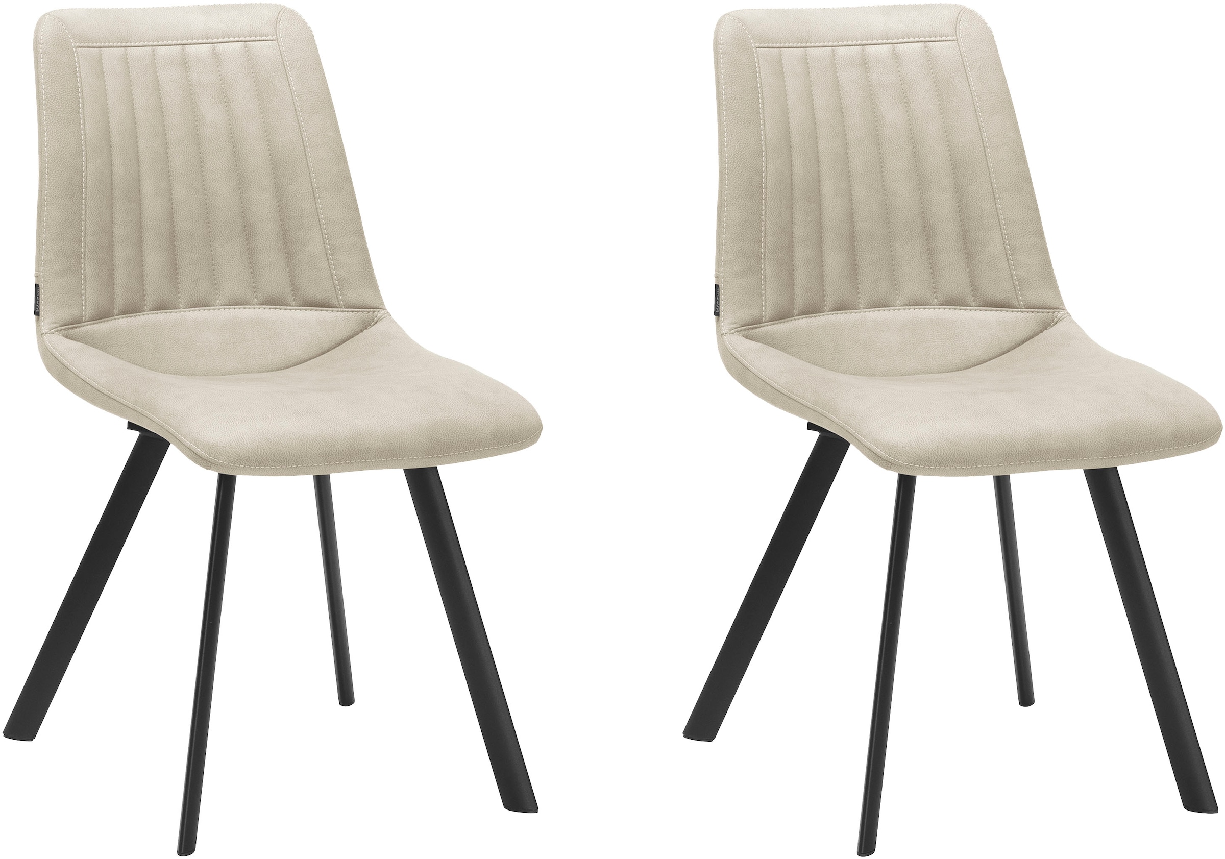 OMG Design Esszimmerstuhl "Pluto" (Set) 2 Stk.pflegeleichte Microfaser, Led günstig online kaufen