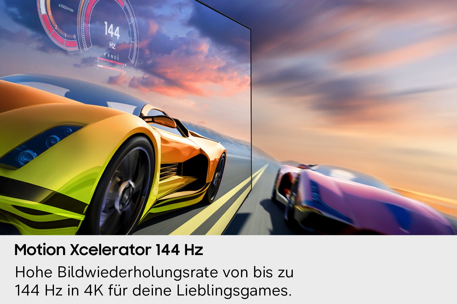 Samsung Mini-LED-Fernseher »GU55M80HAU« 138 cm/55 ″ Smart-TV Mini-LED HDR, Motion Xcelerator 144 Hz, AI Fußballmodus, Dynamik Sound