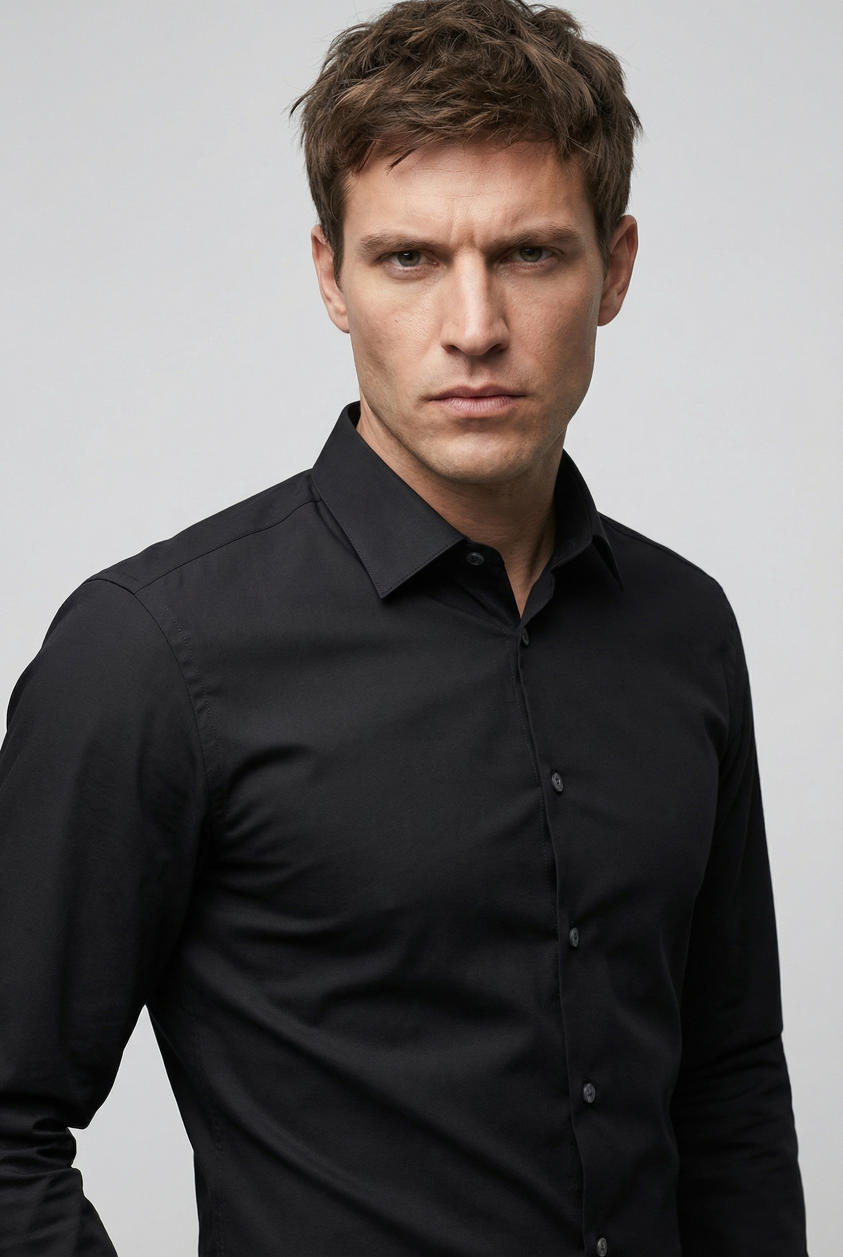 Calvin Klein Businesshemd »REG ESNTL POPLIN STR SLD« Regular fit, mit Rundhalsausschnitt