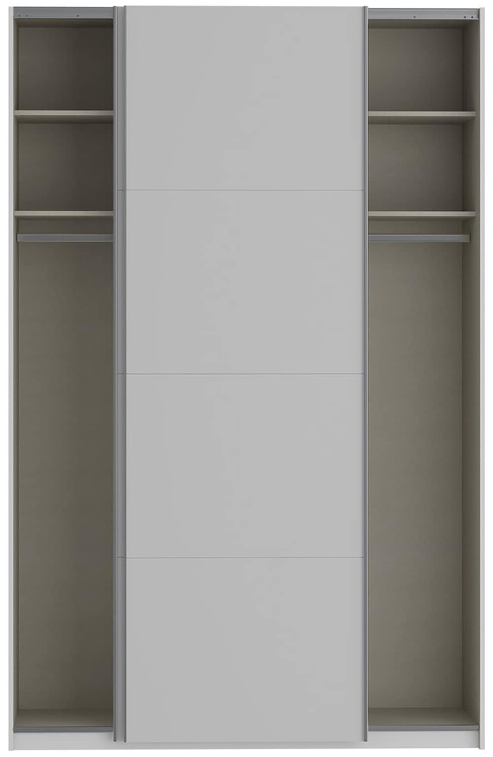 FORTE Schwebetürenschrank »Fittio, Made in Europe, 2 Schiebetüren, modernes Design«, Höhe 2,35 mtr, stehende Montage
