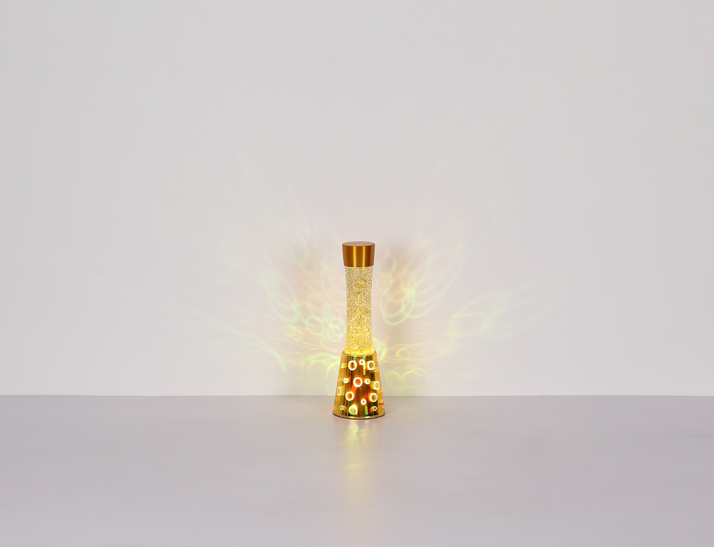 GLOBO LIGHTING Tischleuchte »SPARKLE« LED-Modul 1 Stk. Warmweiß Tischlampe Glitterleuchte Deko-Tischleuchte Schlafzimmer