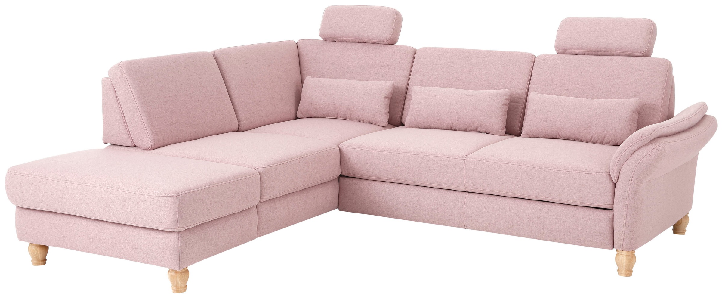 Home affaire Ecksofa »Palace L-Form«, incl. Sitztiefenverstellung, wahlweise mit Bettfunktion und Stauraum