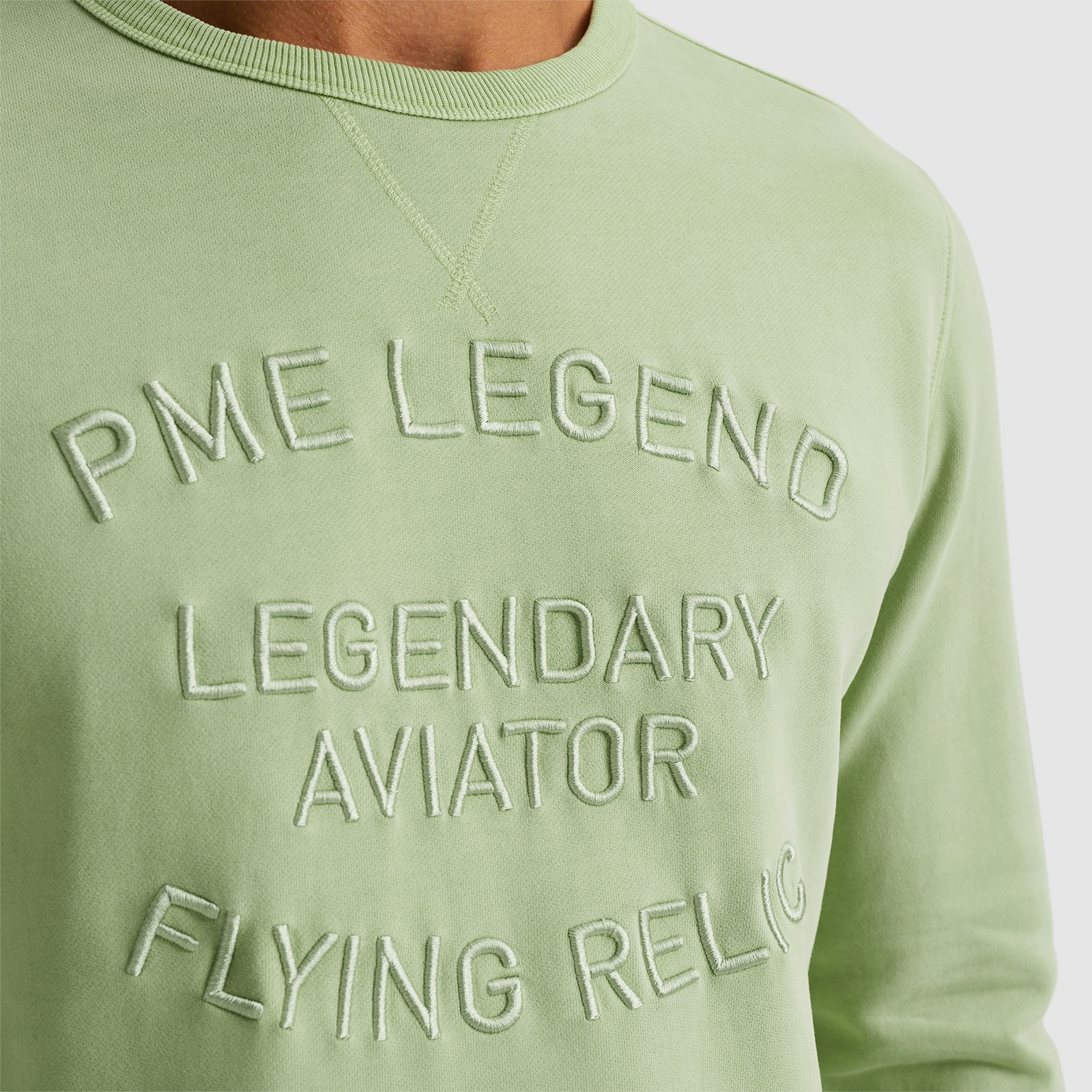 PME LEGEND Sweatshirt »Crewneck gd terry«, mit Schriftzug