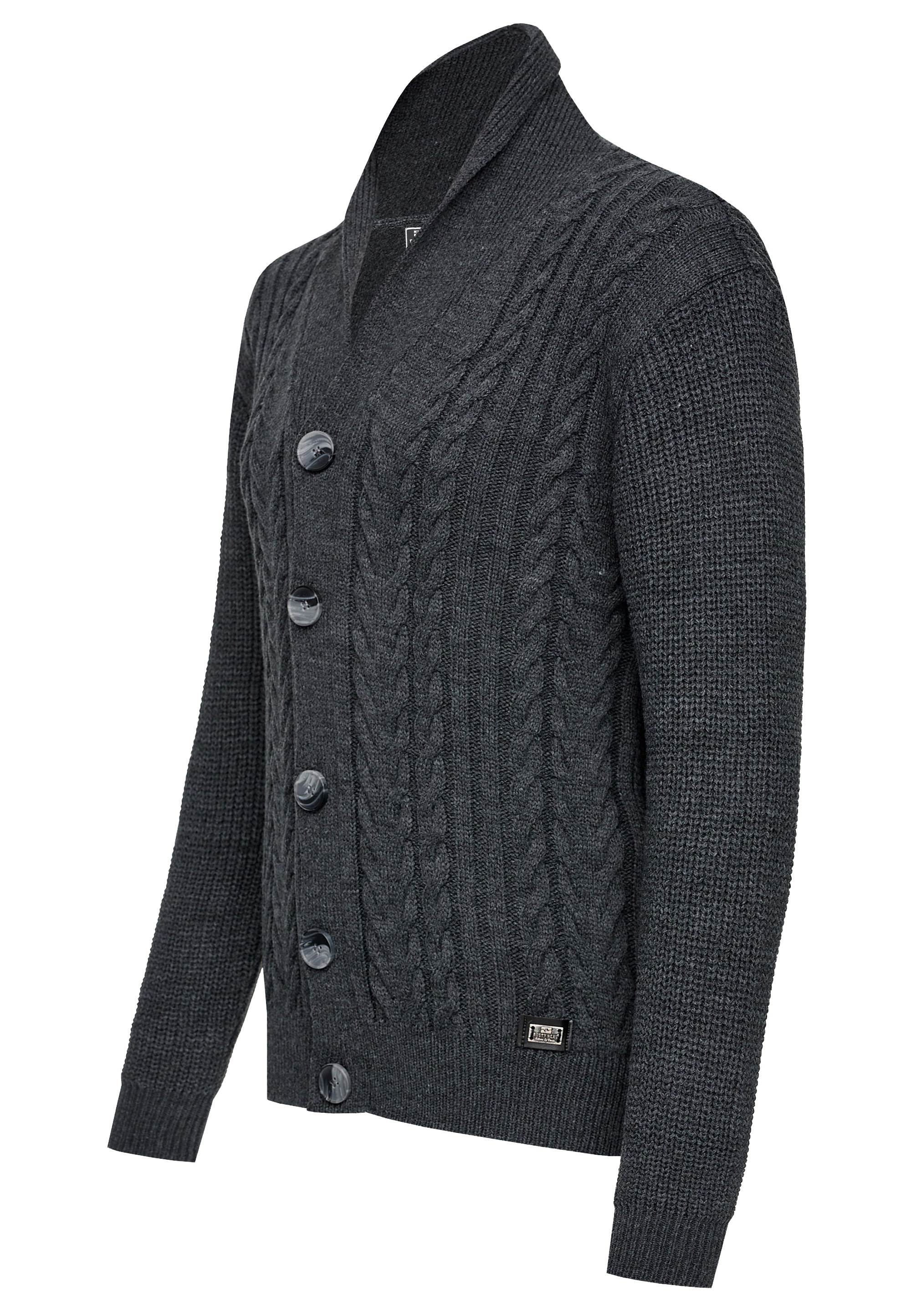 Rusty Neal Strickjacke »Rusty Neal Knitwear«, mit durchgehender Knopfleiste