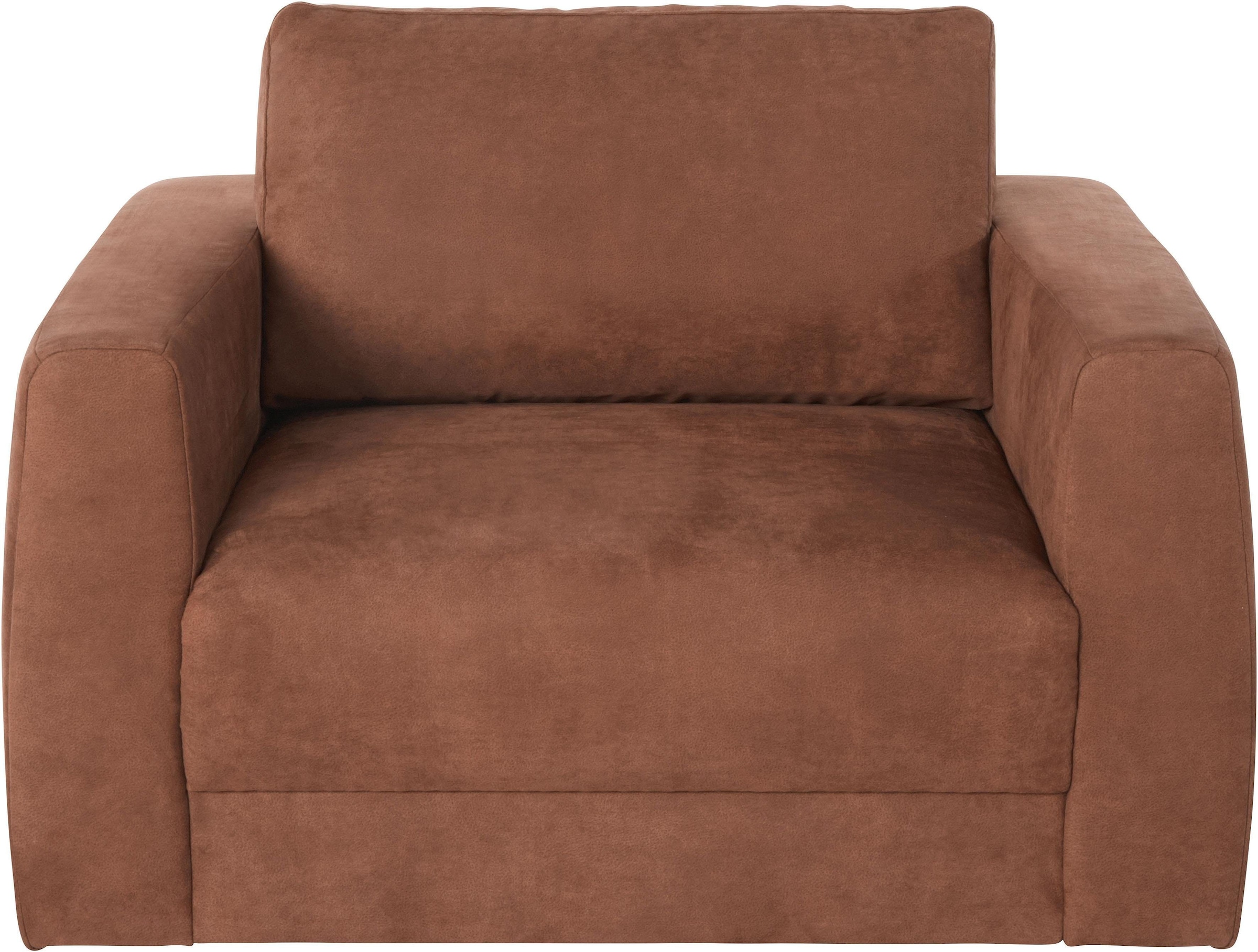 Home affaire Sessel "Hobro Loungesessel" in 3 Bezugsqualitäten in vielen Fa günstig online kaufen