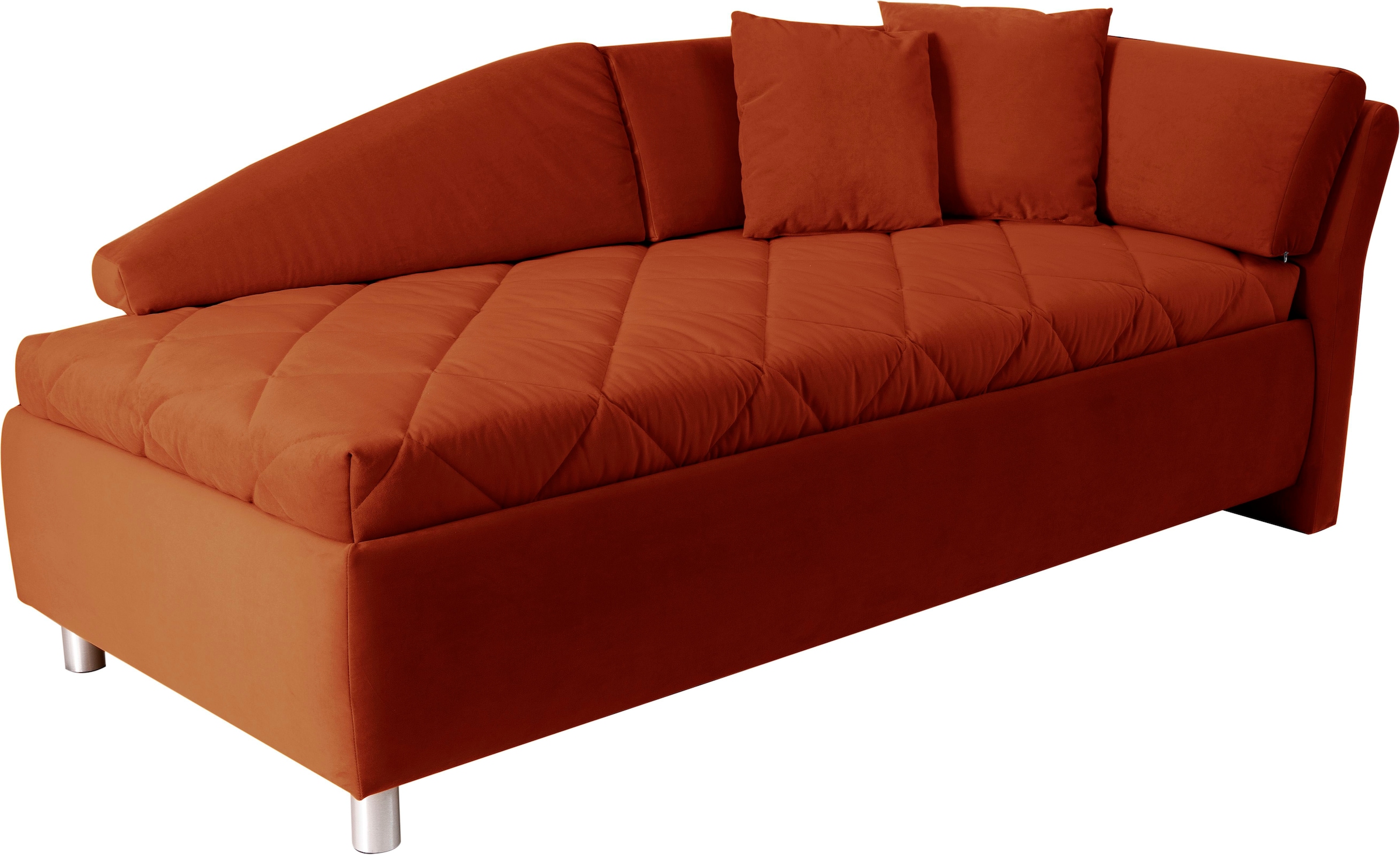 alina Schlafsofa »Lindsay«, Bettkasten, Zierkissen-Set aus: 2 Stk. 40x40cm, 1 Stk. 30x30cm