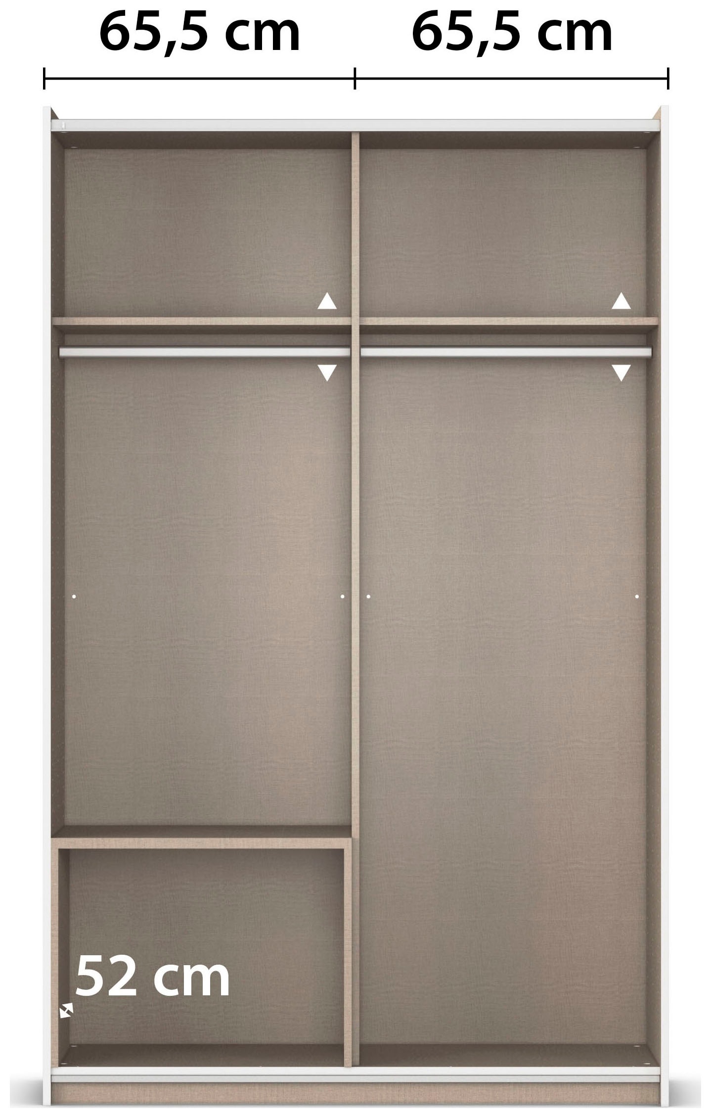 rauch Schwebetürenschrank »Kleiderschrank Schrank Garderobe Wäscheschrank SEVILLA mit Spiegel«, (in 3 verschiedenen Ausstattungen BASIC/CLASSIC/PREMIUM), Metall-Griffleisten alufarben oder Graumetallic MADE IN GERMANY