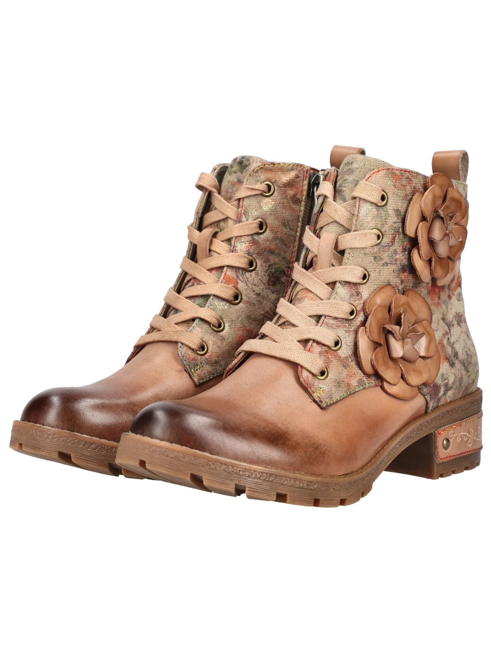 LAURA VITA Schnürstiefelette »LAURA VITA Stiefelette Leder/Textil«