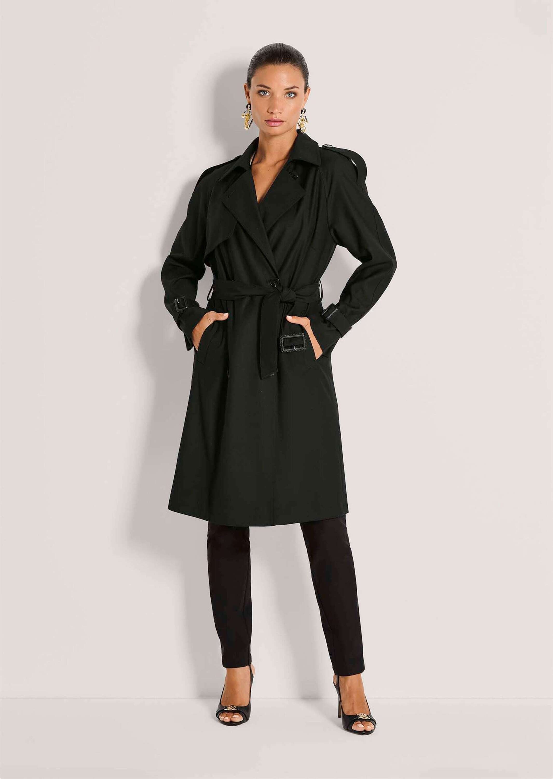 MADELEINE Trenchcoat "Trenchcoat Eleganter Doppelreiher mit Gürtel" Einseit günstig online kaufen