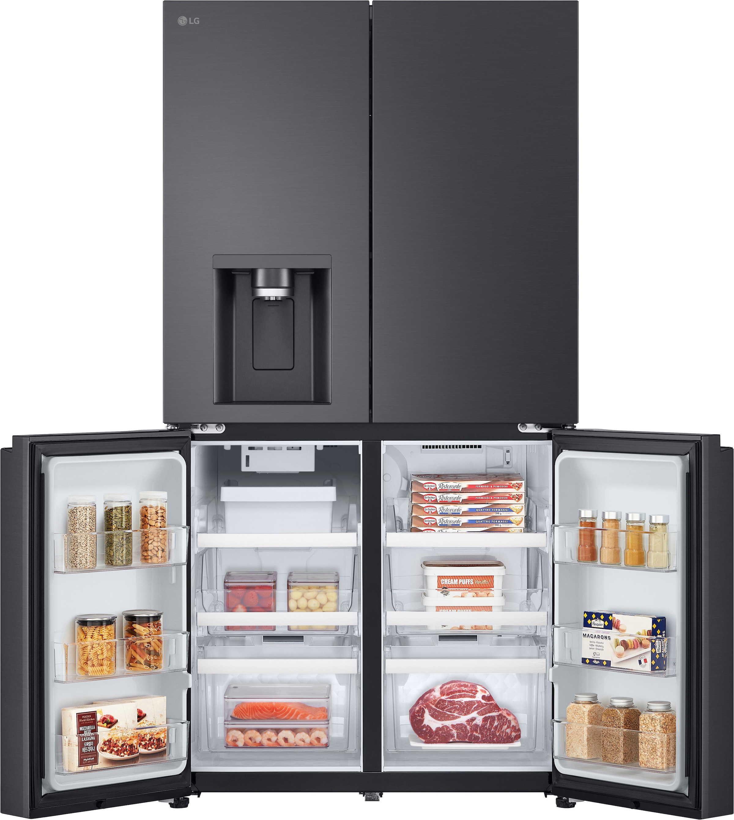 LG Multi Door Full Size Serie 9 »GMF960EV2E« 179,2 cm hoch 91,4 cm breit No Frost, Wasserspender mit Smart Fill, großer Nutzinhalt von 646 L