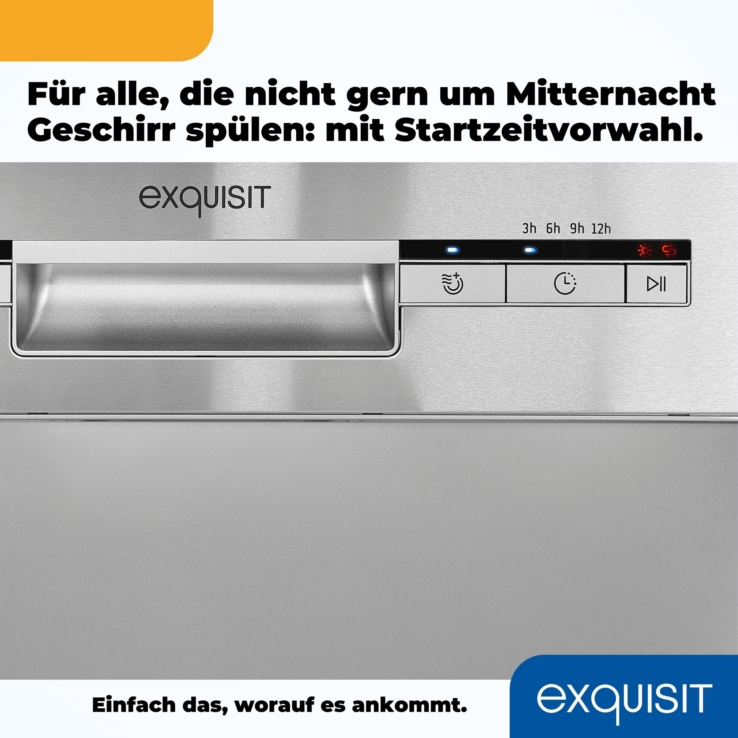 exquisit Standgeschirrspüler »GSP9109-030E«, 9 Maßgedecke