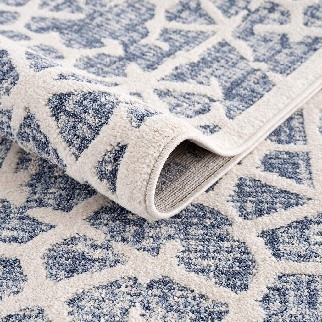 Carpet City Teppich »Art 1271« rechteckig 7 mm Höhe Läufer, Kurzflor, Skandi-Muster, ideal für Wohnzimmer & Schlafzimmer