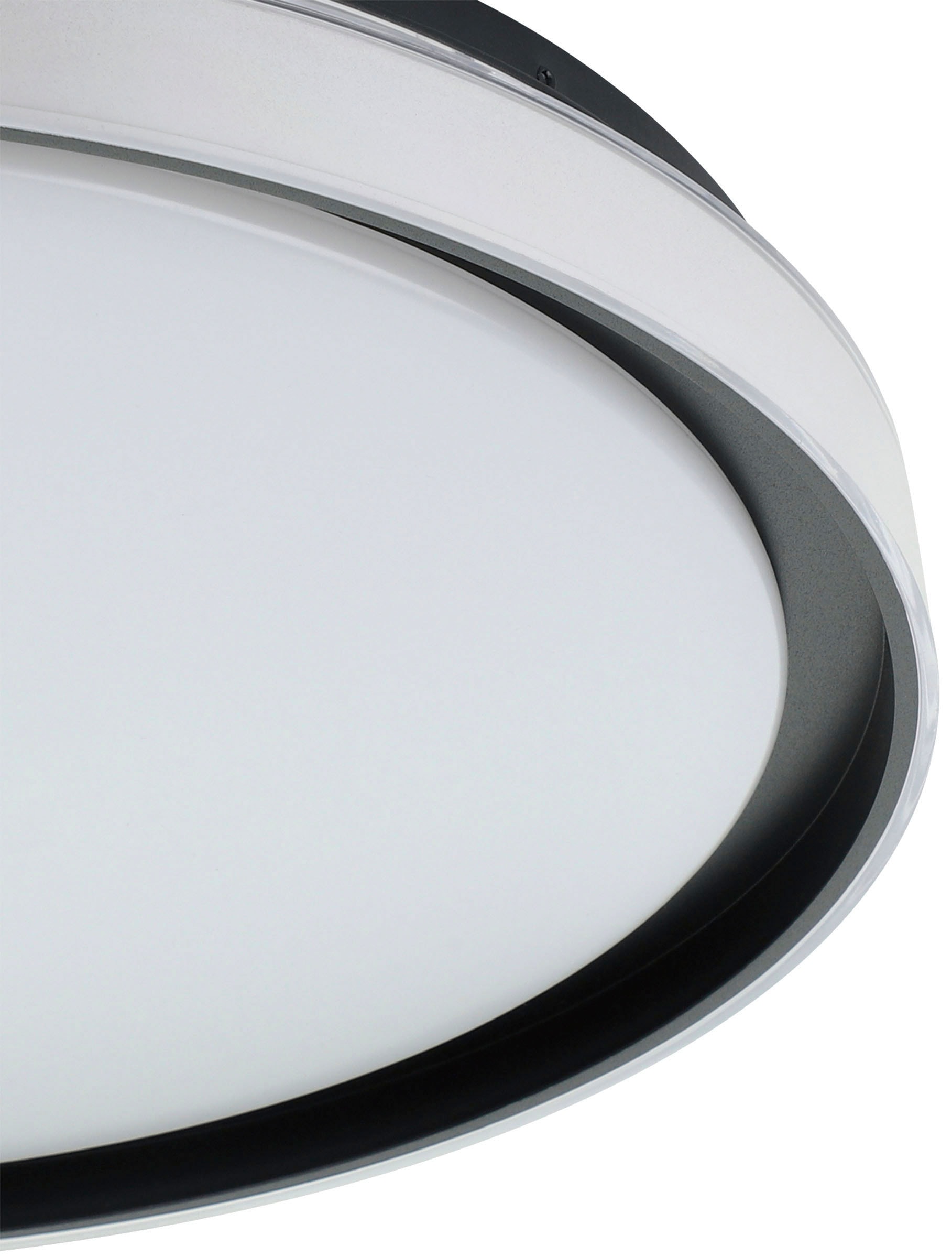 EGLO Deckenleuchte »SELUCI«, Leuchtmittel LED-Modul | LED fest integriert, Deckenleuchte in schwarz aus Stahl - 10W - warmweiß - kaltweiß