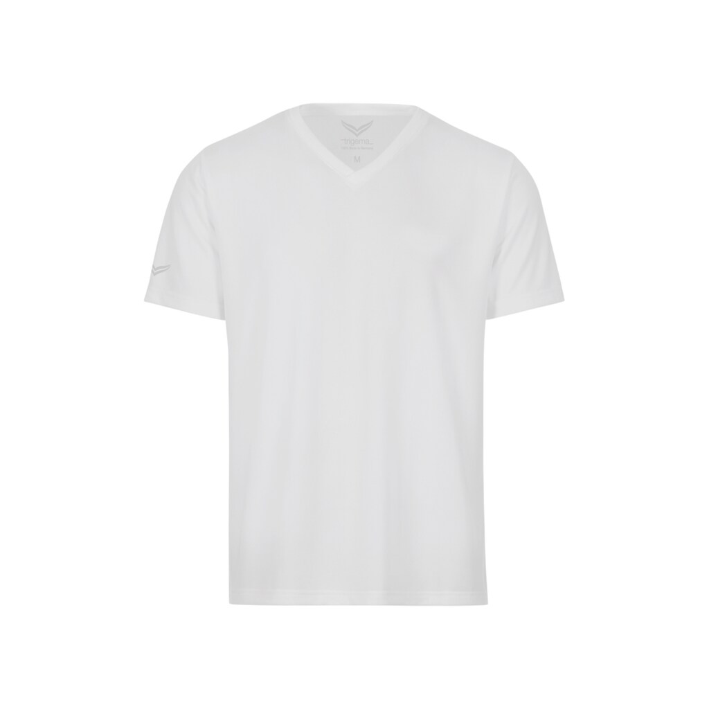 Trigema T-Shirt »TRIGEMA V-Shirt COOLMAX®«, (1 tlg.)