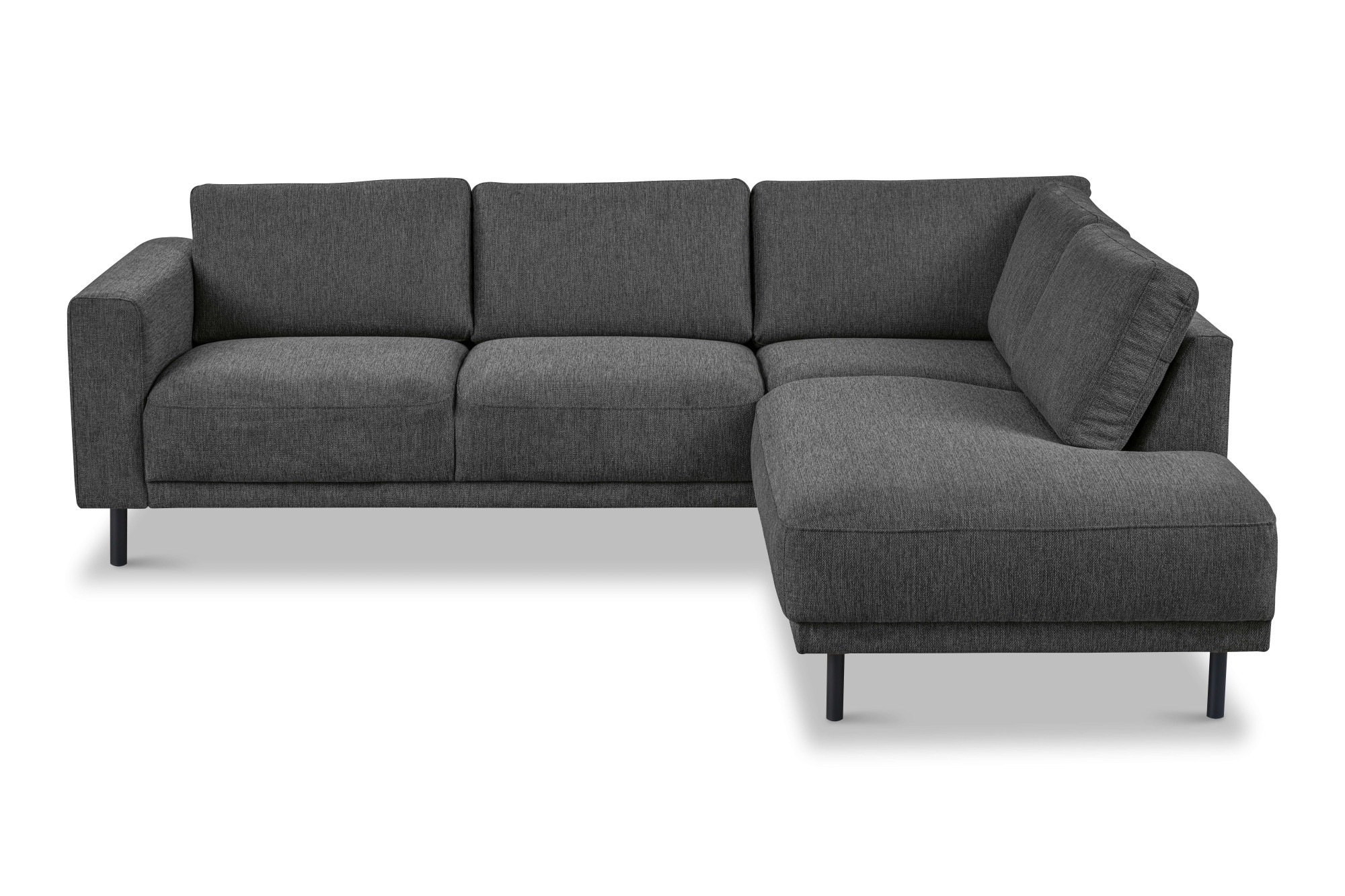 Home affaire Ecksofa "Sveeva, L-Form, B.240 cm, schwarze Metallfüße" langle günstig online kaufen