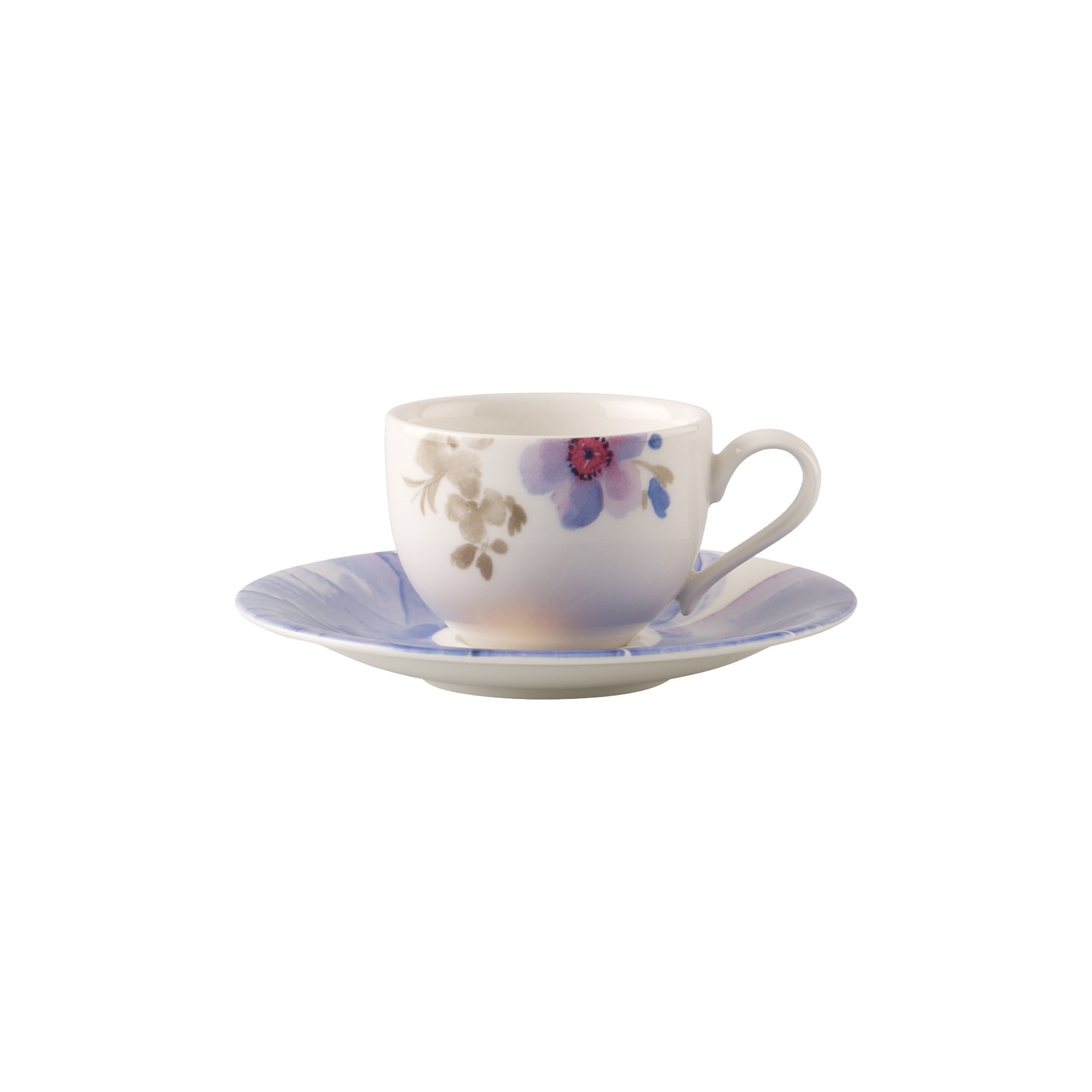 Villeroy & Boch Tasse "Mokka-/Espressotasse mit Untertasse Mariefleur Gris günstig online kaufen